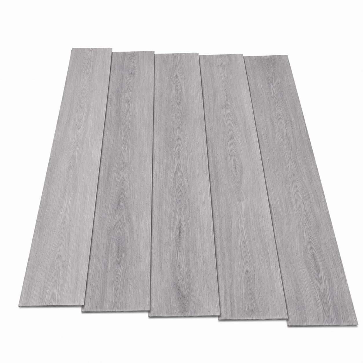 Herringbone LVT Vinyl Flooring Glue Down Wood Effect Tiles 2.52m² | Grey