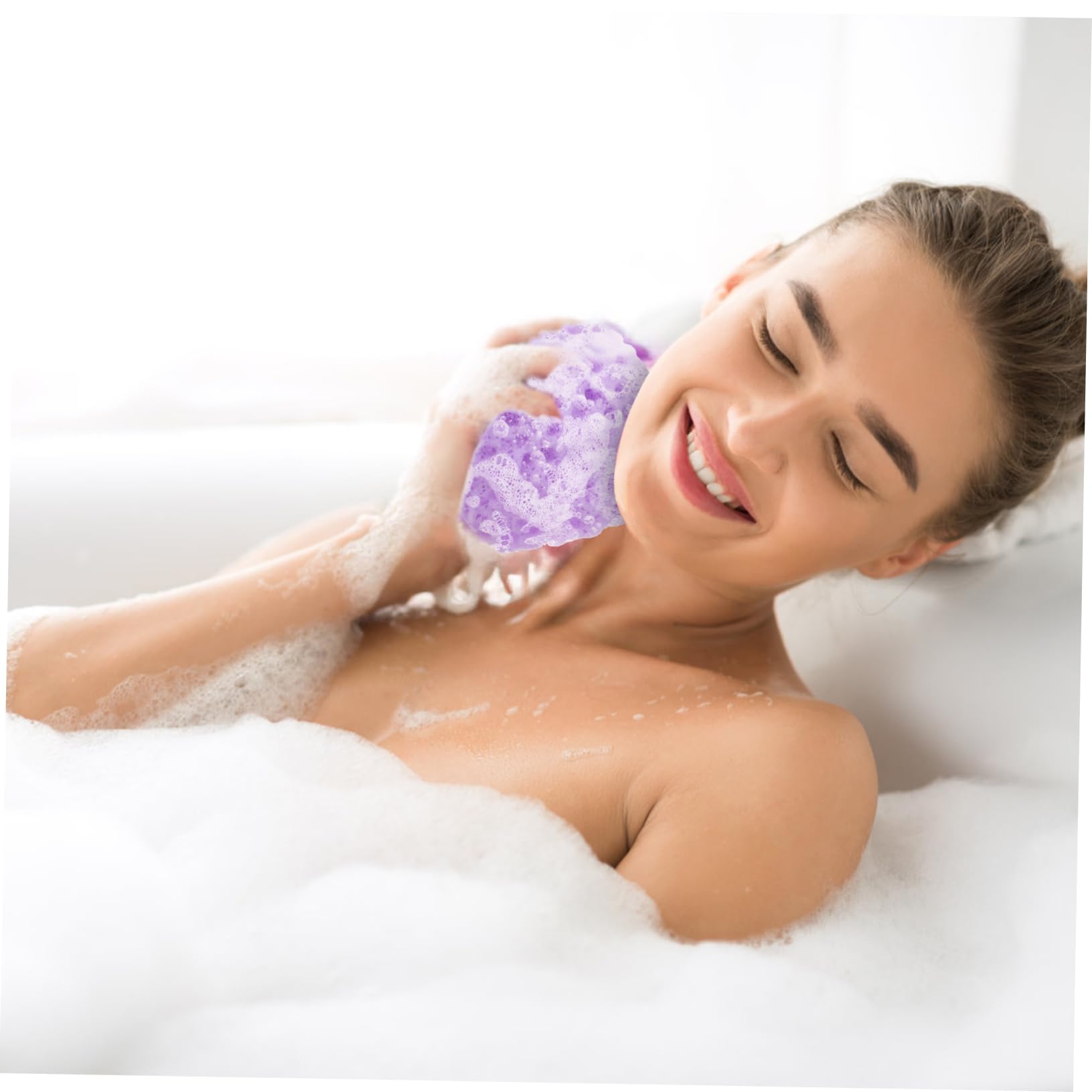 FRCOLOR 25 Piezas bola de baño de esponja depurador de limpieza de la piel esponja de baño de ducha accesorios de de limpieza s para fregar s de