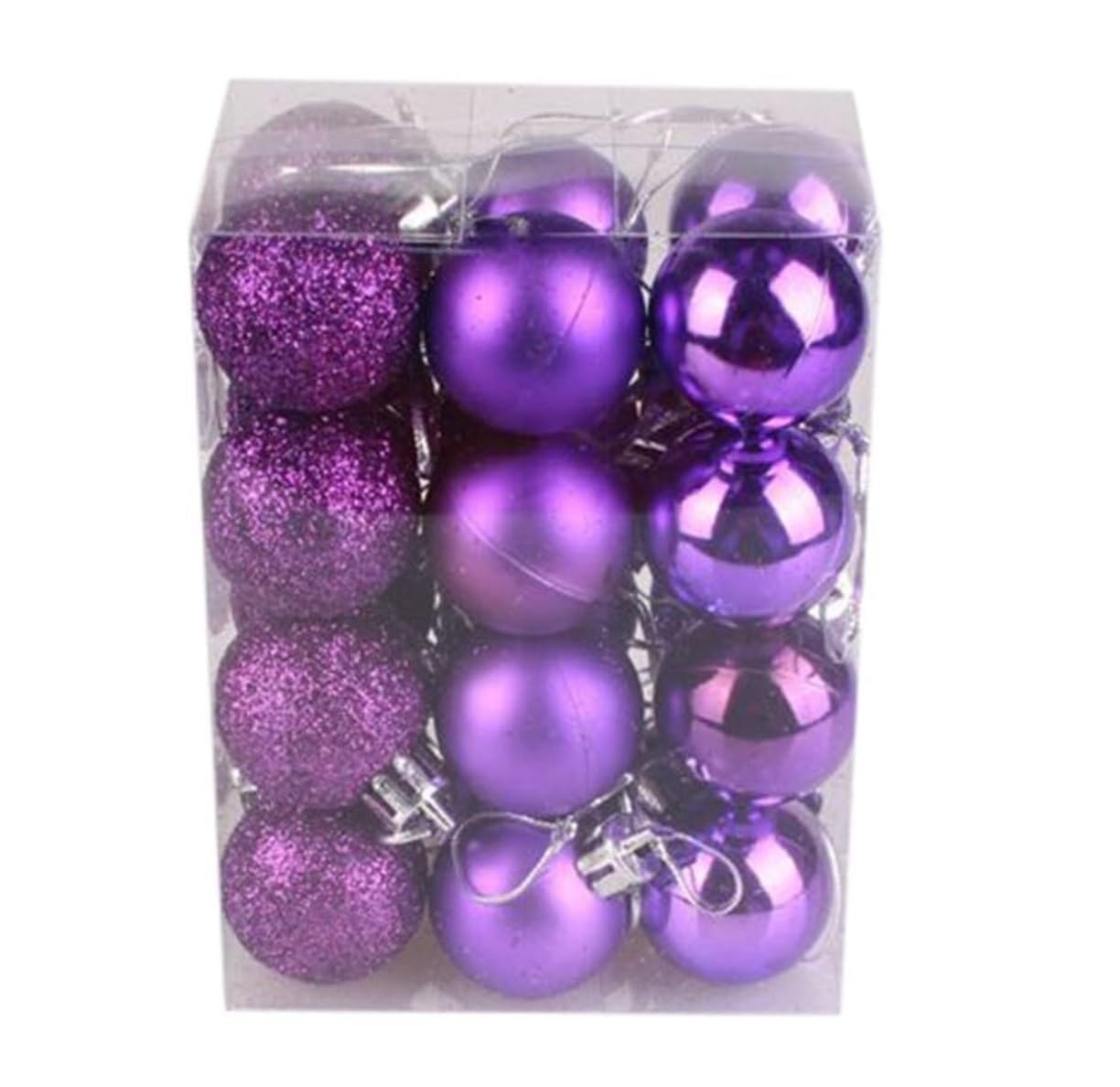 Set de Bolas de Navidad Bolas de Navidad 24 Uds Bolas De Navidad Decoraciones Navideñas De Plástico Adornos Para Interiores Y Exteriores Para Colgar Árboles Fiestas Navideñas Bolas para Arbol de Navid