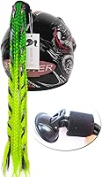 Vista 12 de Casco de coletas degradadas para casco de trenzas de cola de caballo con ventosa para moto, 1 unidad de 24 pulgadas (casco no incluido)