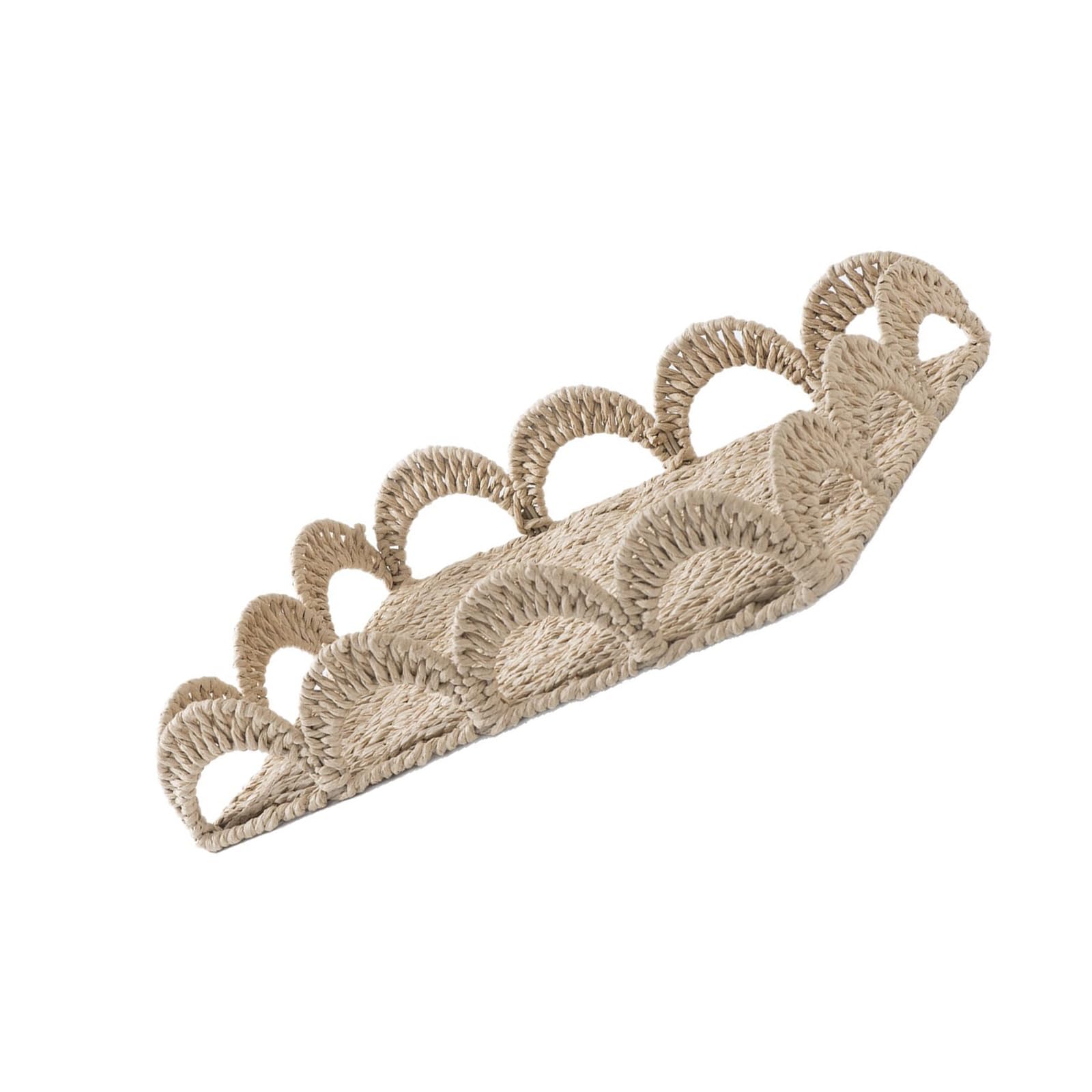 ordinarYone Creative Decorative Storage Basket For Home Desktop Organizers With Paper Rope And Iron Frame