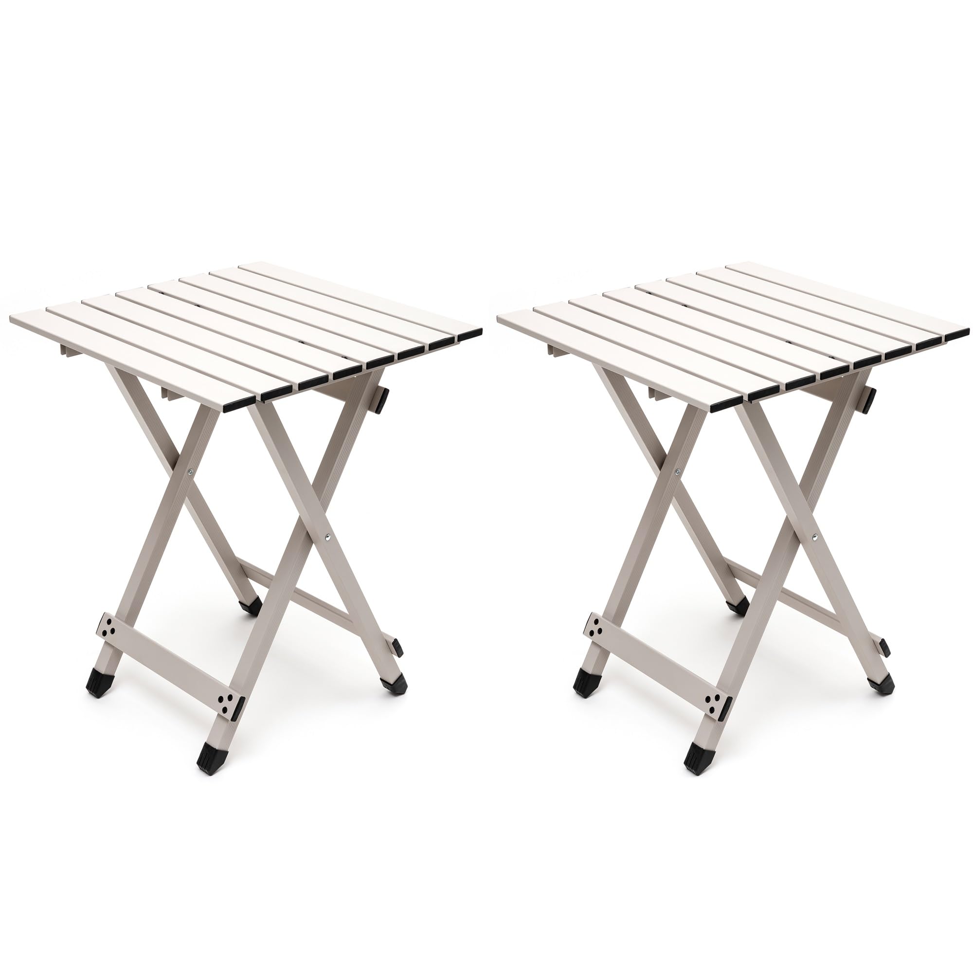 Table de camping pliable en aluminium ZASTION x2