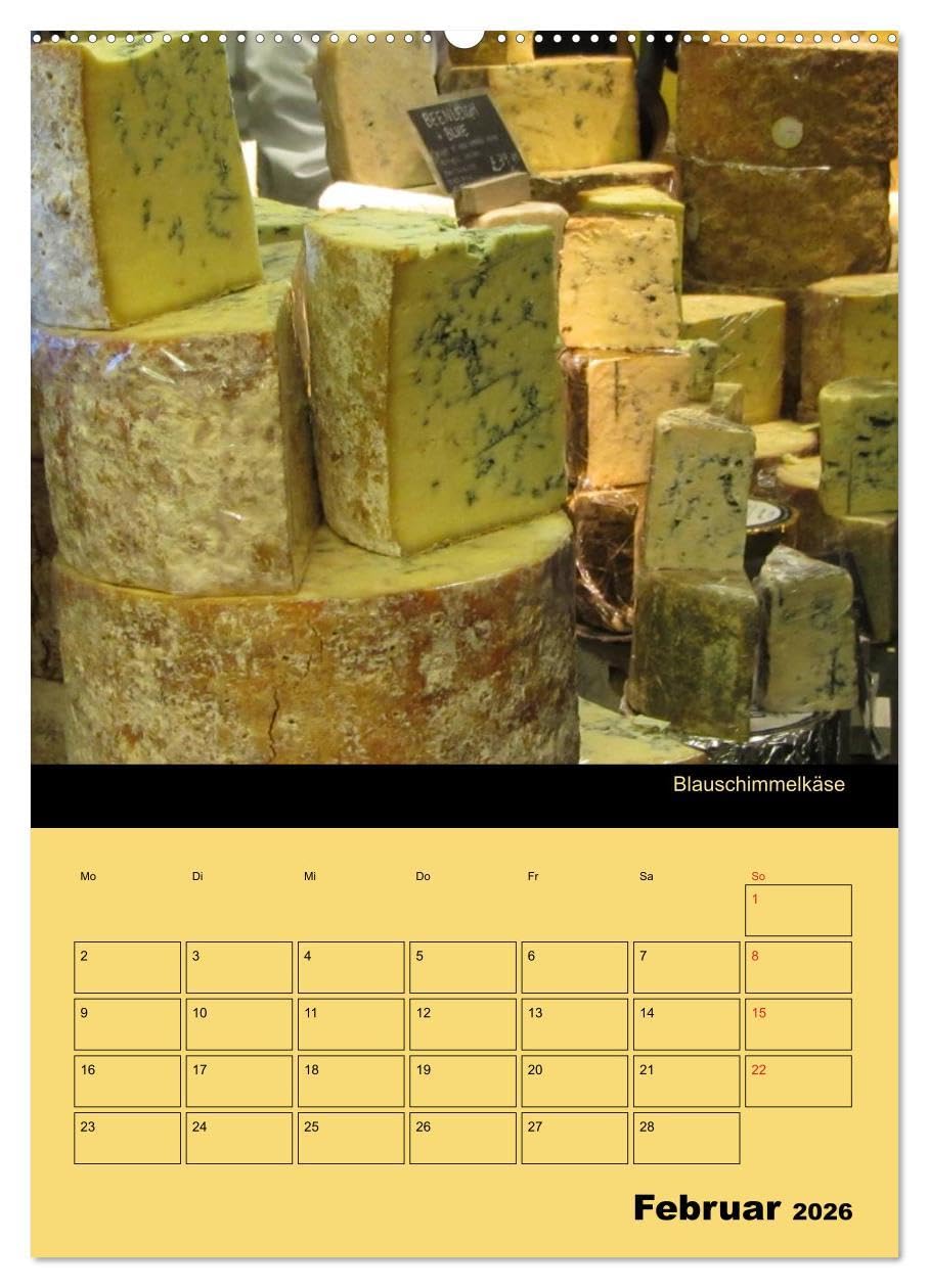 Alles Käse/Planer (hochwertiger Premium Wandkalender 2026 DIN A2 hoch), Kunstdruck in Hochglanz: Ein Küchenplaner - nicht nur für Käse-Liebhaber (CALVENDO Lifestyle)