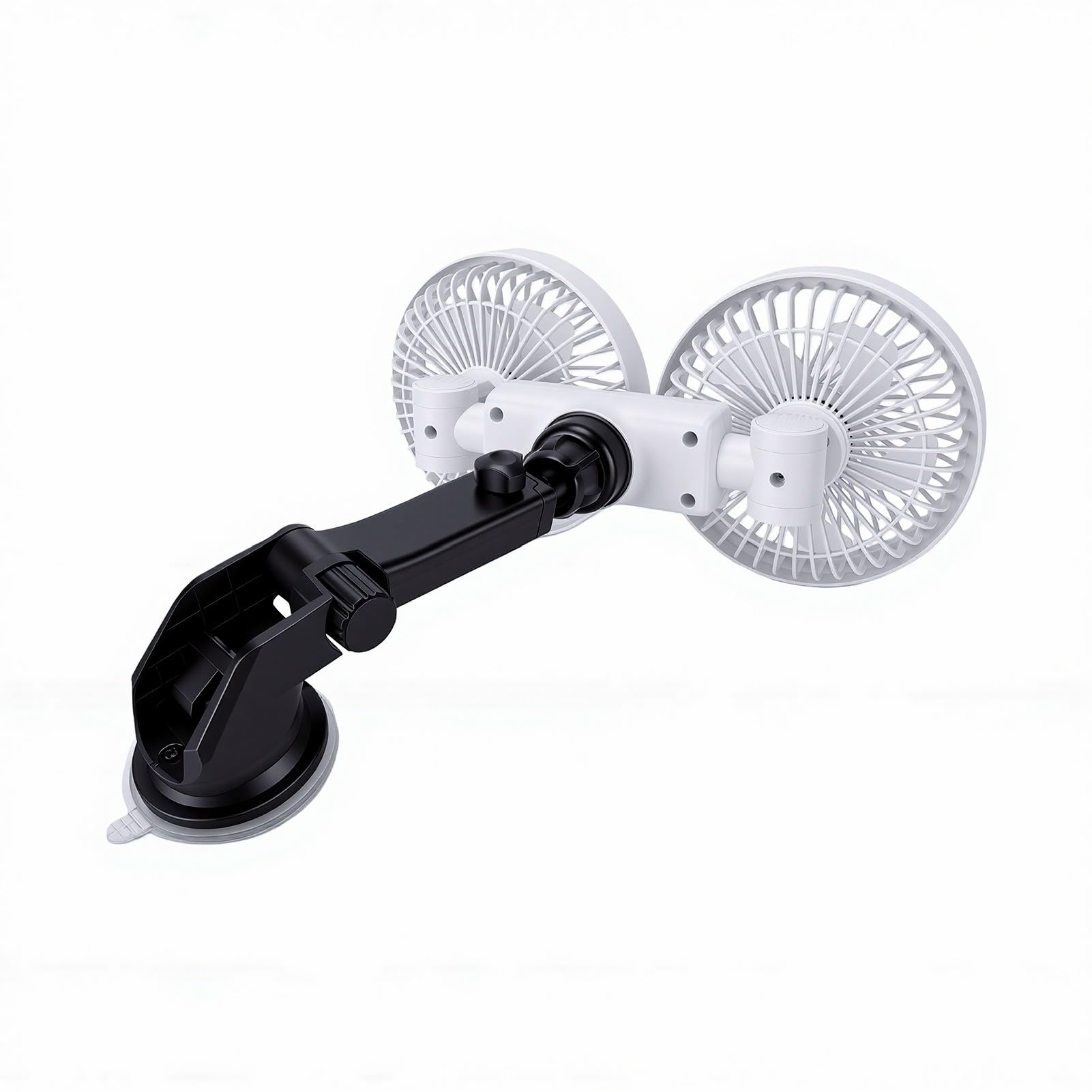 Ventilador de Enfriamiento para Automóvil de Doble Cabezal, (White)