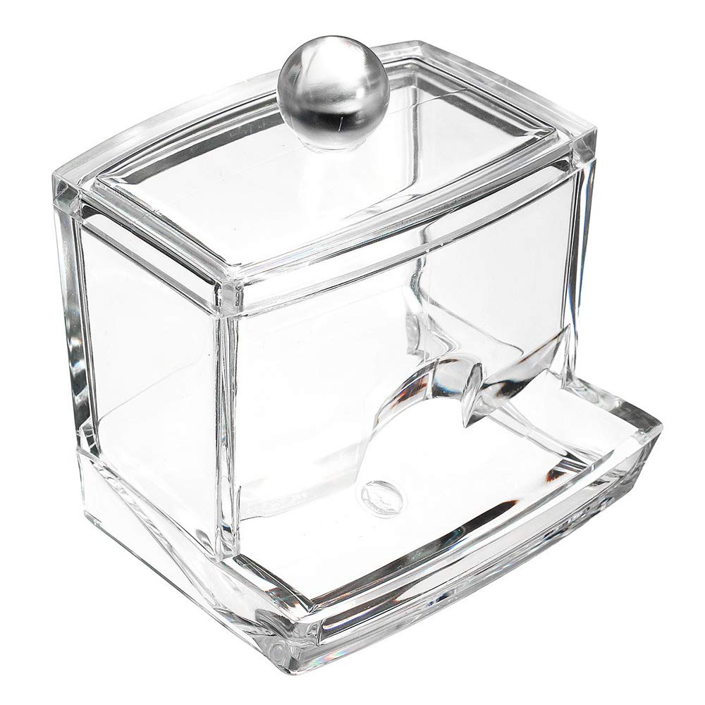 Romote As Shown Acrylic Cotton Wool Bud Dispenser Organiser Display Container 2130