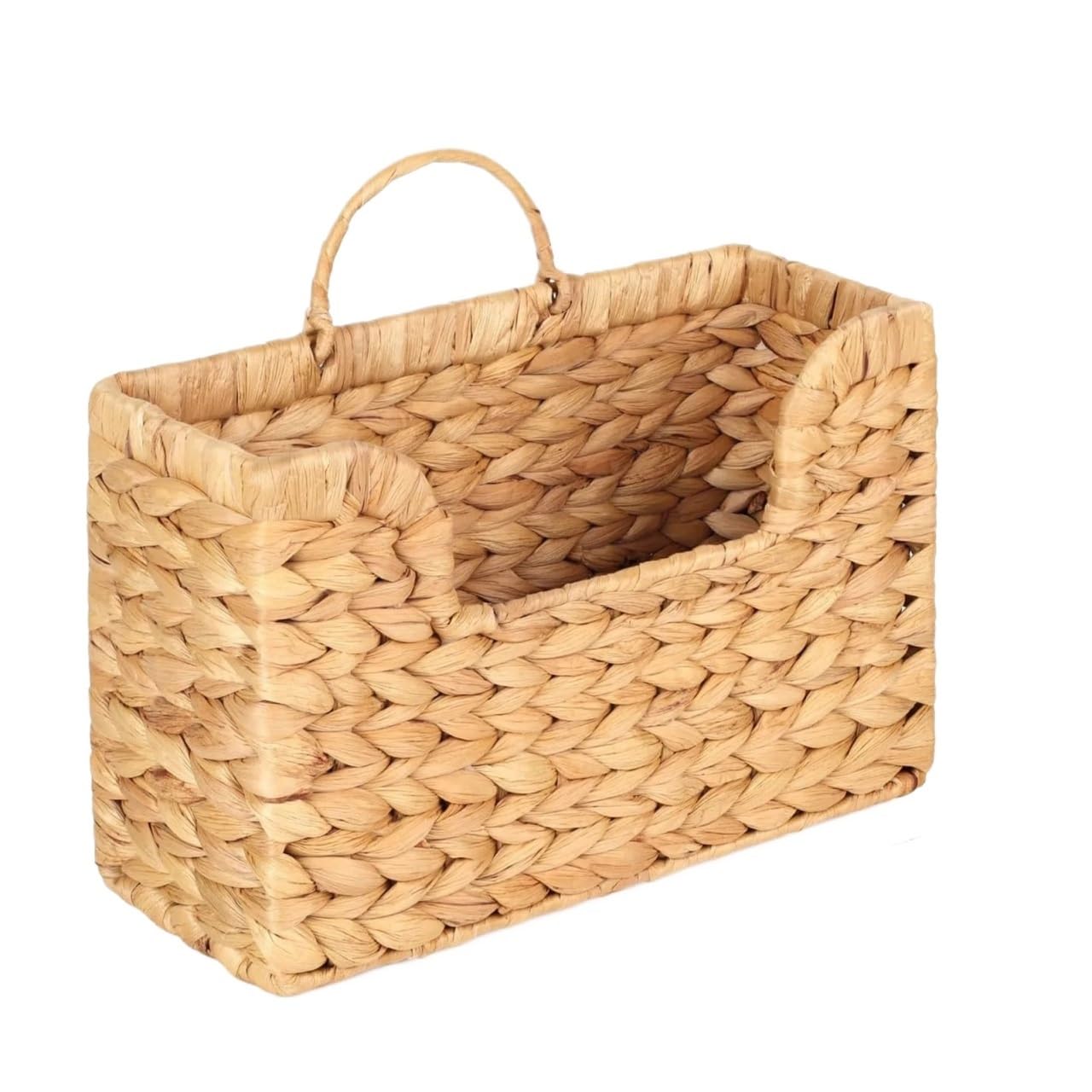 Cesta de almacenamiento for colgar en la pared, tejido vid calabaza, revistero ratán, decoración del hogar for sala estar y dormitorio Para Hogar