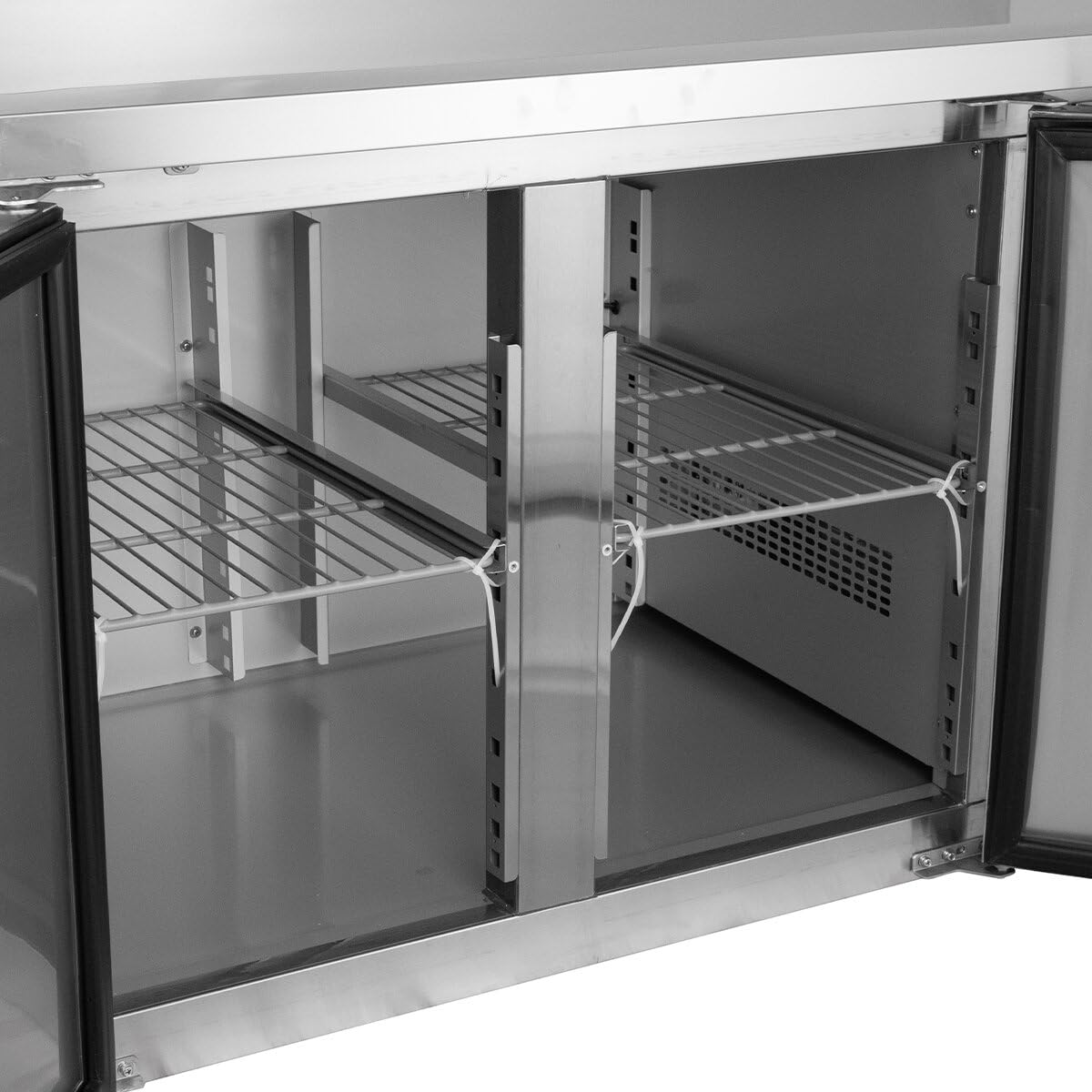 GastroHero Table réfrigérée ECO 2/0 avec dosseret - GN 1/1 | CHR Fournitures de la restauration