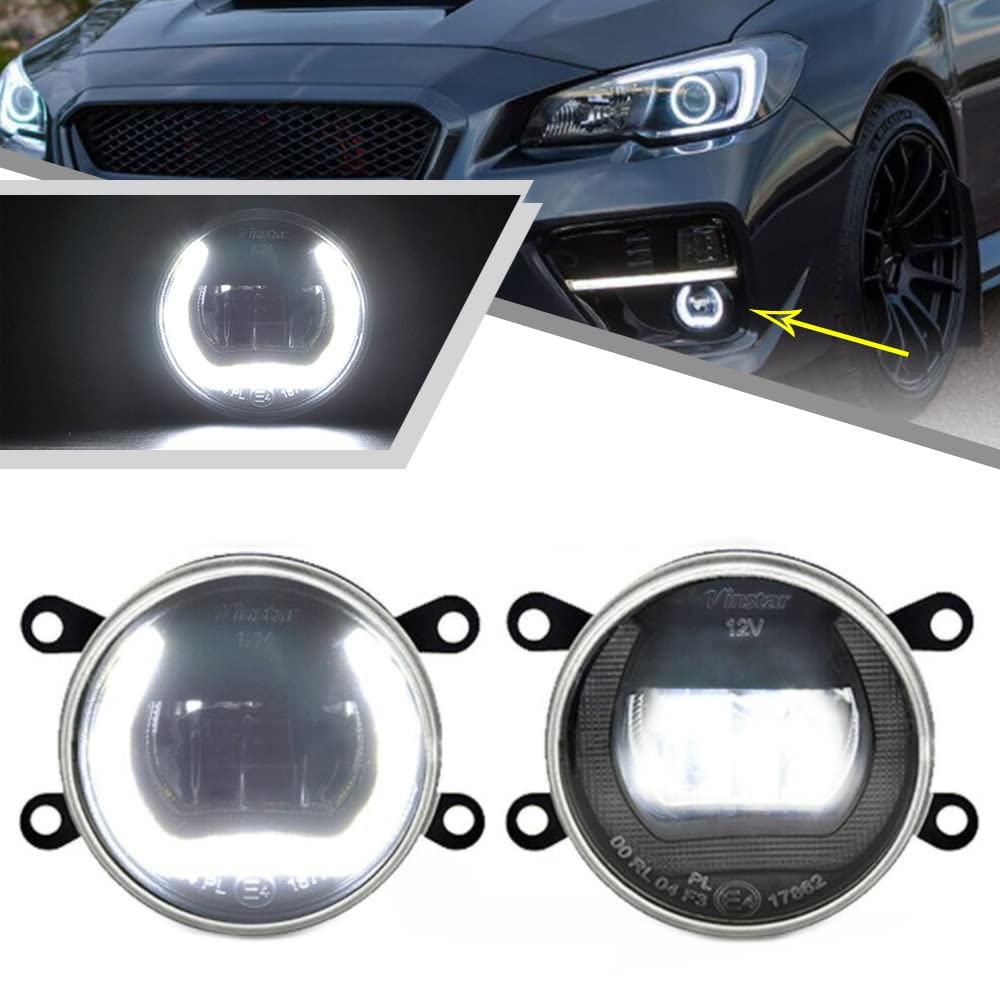 daylight スバル Amazon.com: Mingrui test 2Pcs White LED Daytime Running Light DRL