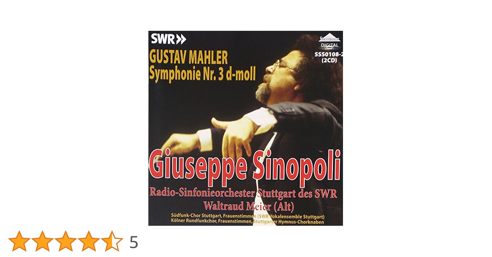 【売約済】シノーポリ&フィルハーモニア管／マーラー：交響曲第5番 売約済】シノーポリ&フィルハーモニア管／マーラー：交響曲第5番