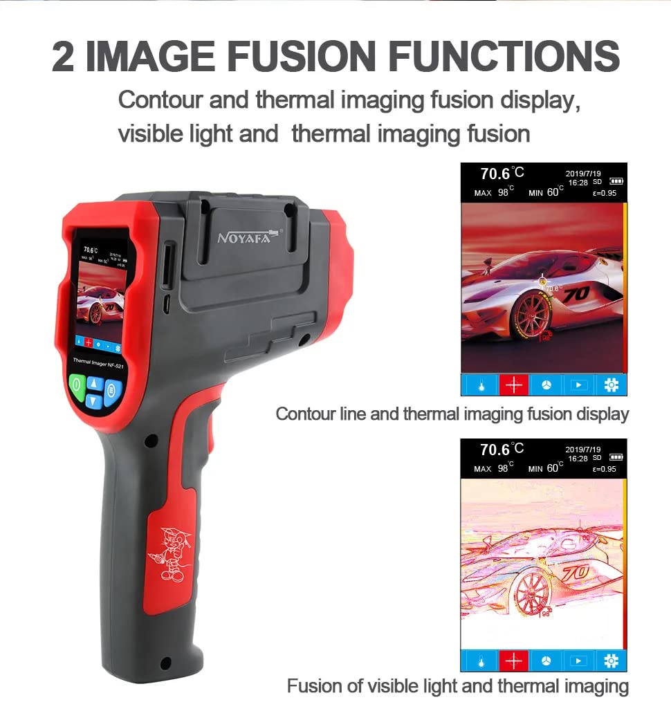 NF-521 Industry Handheld Thermal Imaging Camera Non-Contact Handheld Environmental Testers Infrared Thermometer