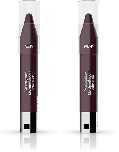 Neutrogena MoistureSmooth - Barra de color para labios, lápiz labial hidratante y acondicionador con una fórmula similar al bálsamo, manteca de