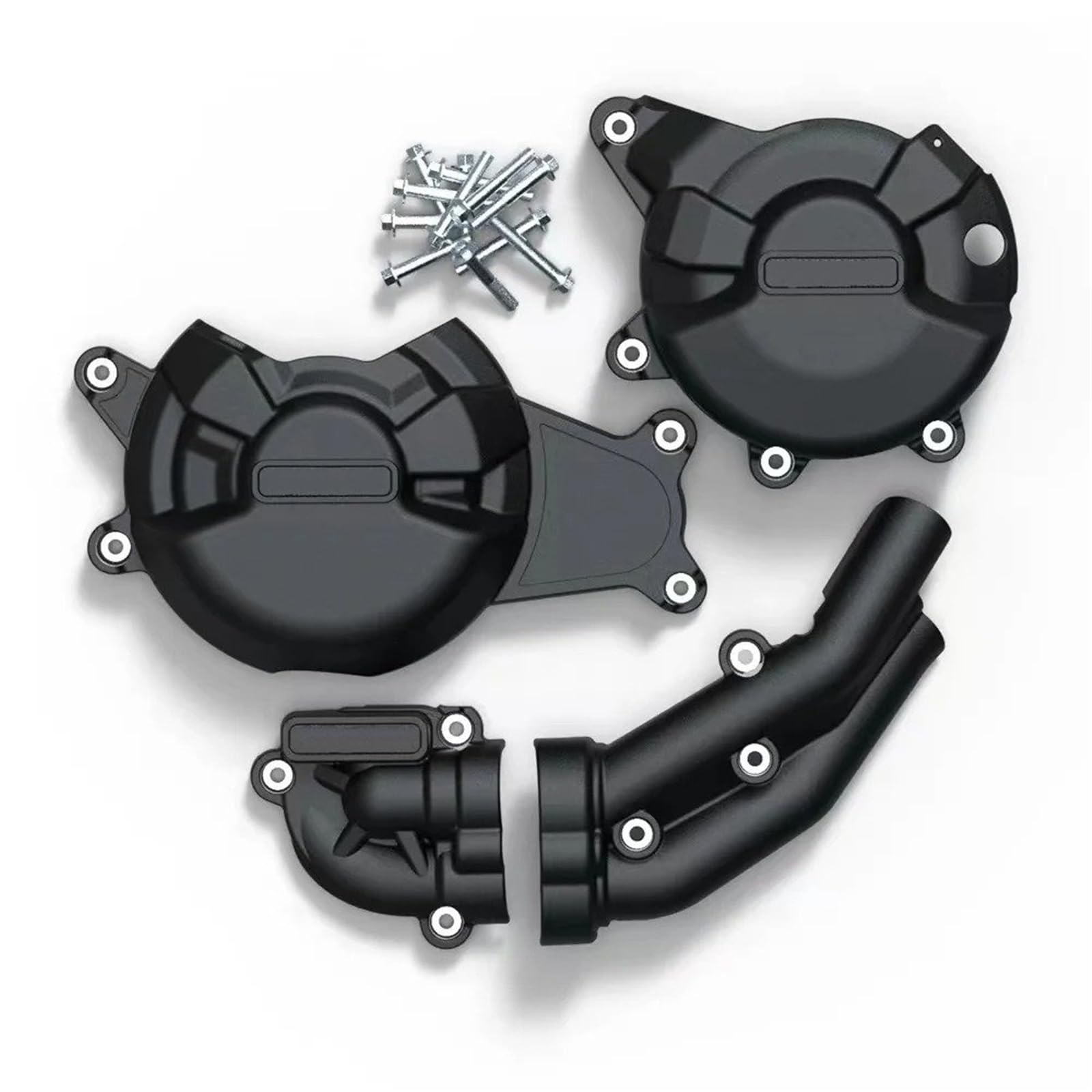 Schutzhülle Motor Motorrad Motorschutzbügel Für Yamaha MT-07 FZ-07 Tracer 2014–2025 MT07 FZ07 MT FZ 07 Motorschutzabdeckung Wasserpumpe Motordeckel Stator(Satz 1)