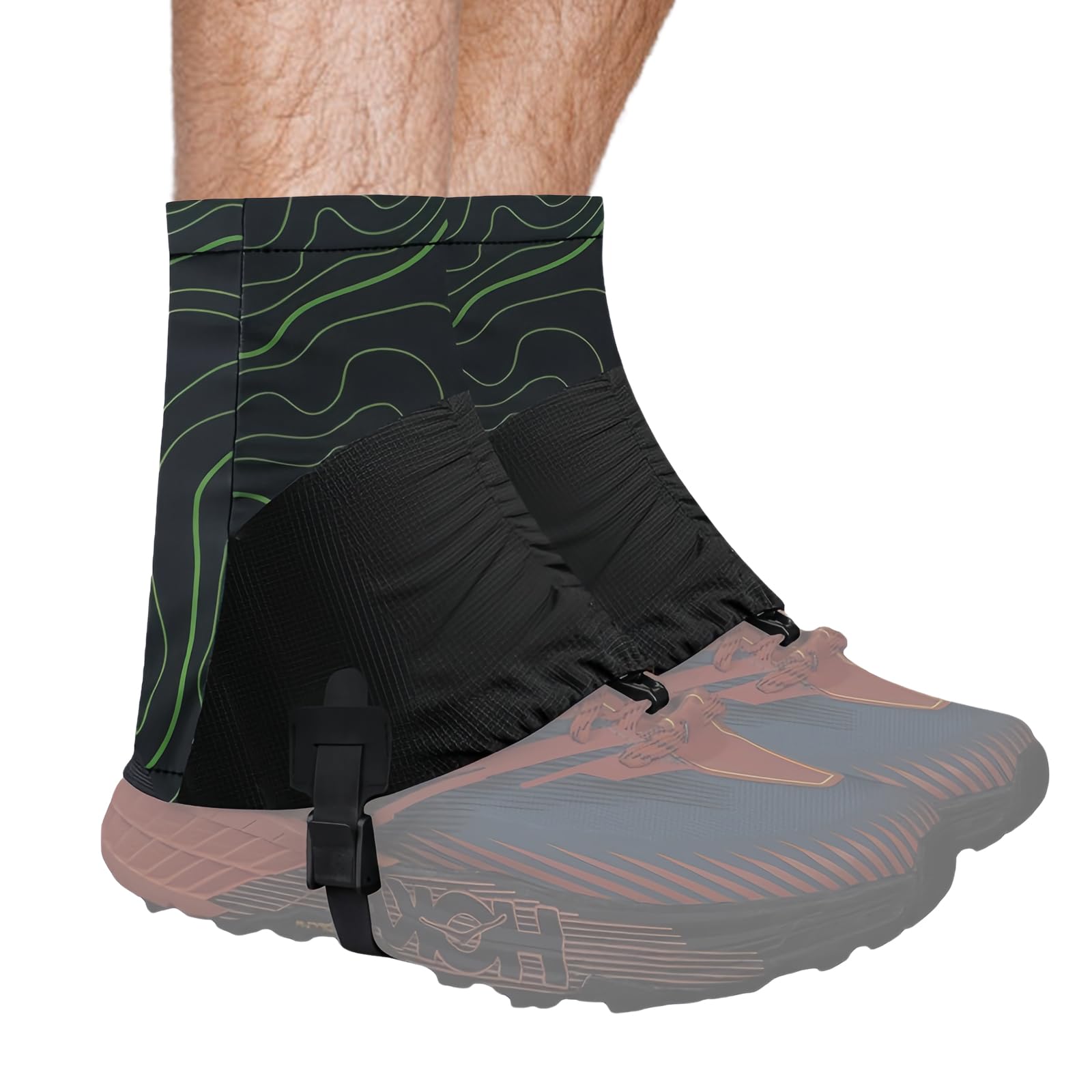 Lunaanda Trailrunning-Schuhgamaschen zum Laufen - Trail Low Gaiters - wasserdichte Trail Gaiters Low Gamasche für perfekten Laufschutz