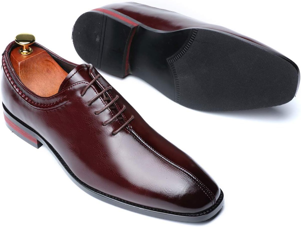 Mens Lace Up Dress Shoes Italy Prince Classic Modern Formal Leather Men Wholecut Oxford Shoes