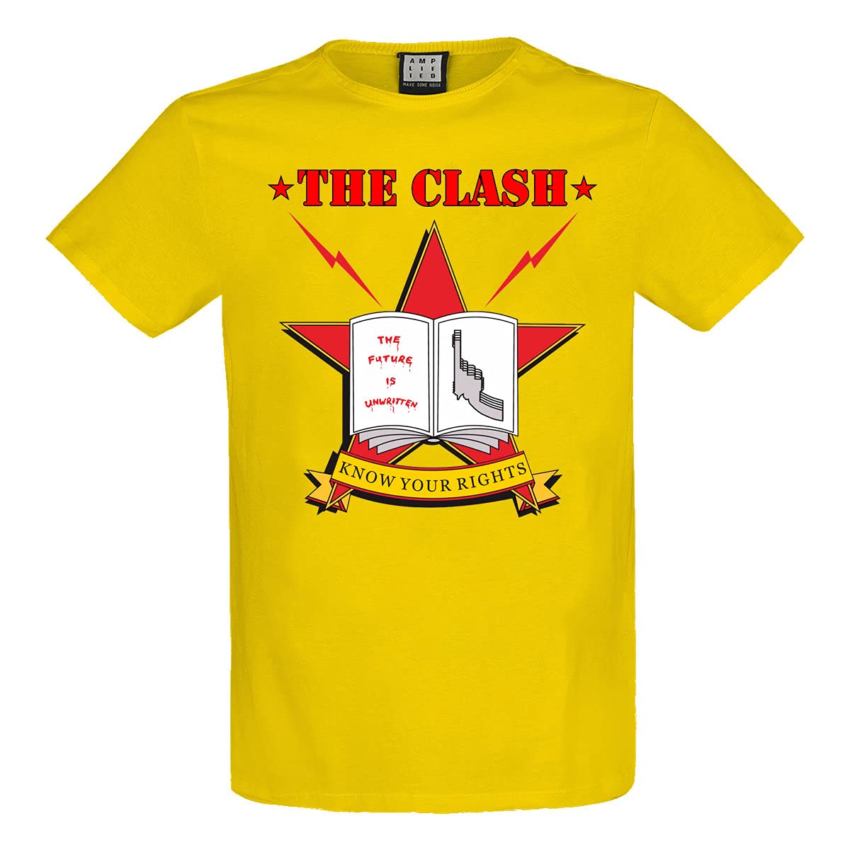 Amplified The Clash Know Your Rights T-Shirt Yellow Large