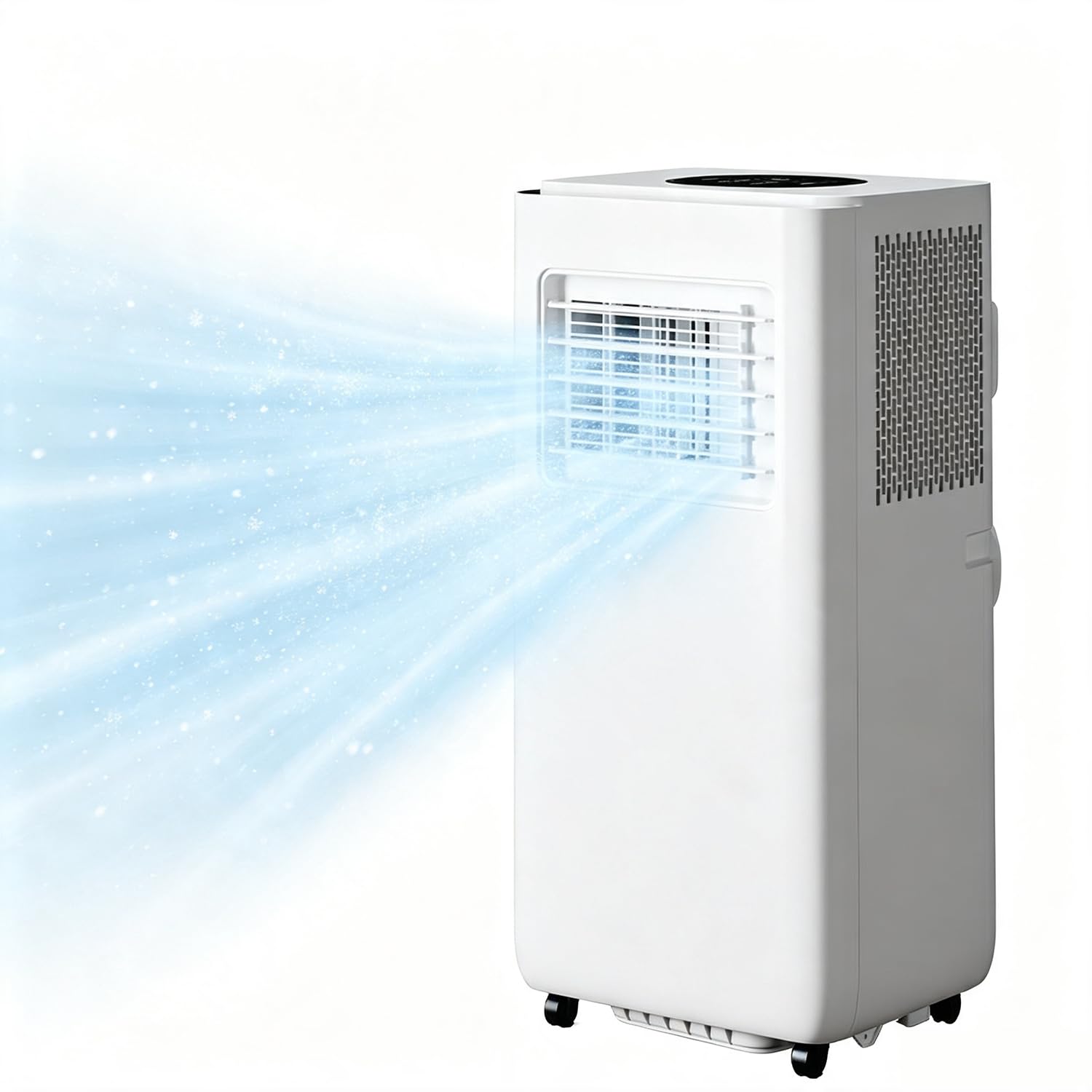 LZDOYY Portable Air Conditioner 4 in 1 Air Conditioning Unit Cooling & Dehumidifier & Cooling Fan Ultra Quiet, 24H Timer Powerful Mobile AC Unit Cooling for Home,Office 1.5P-Cold