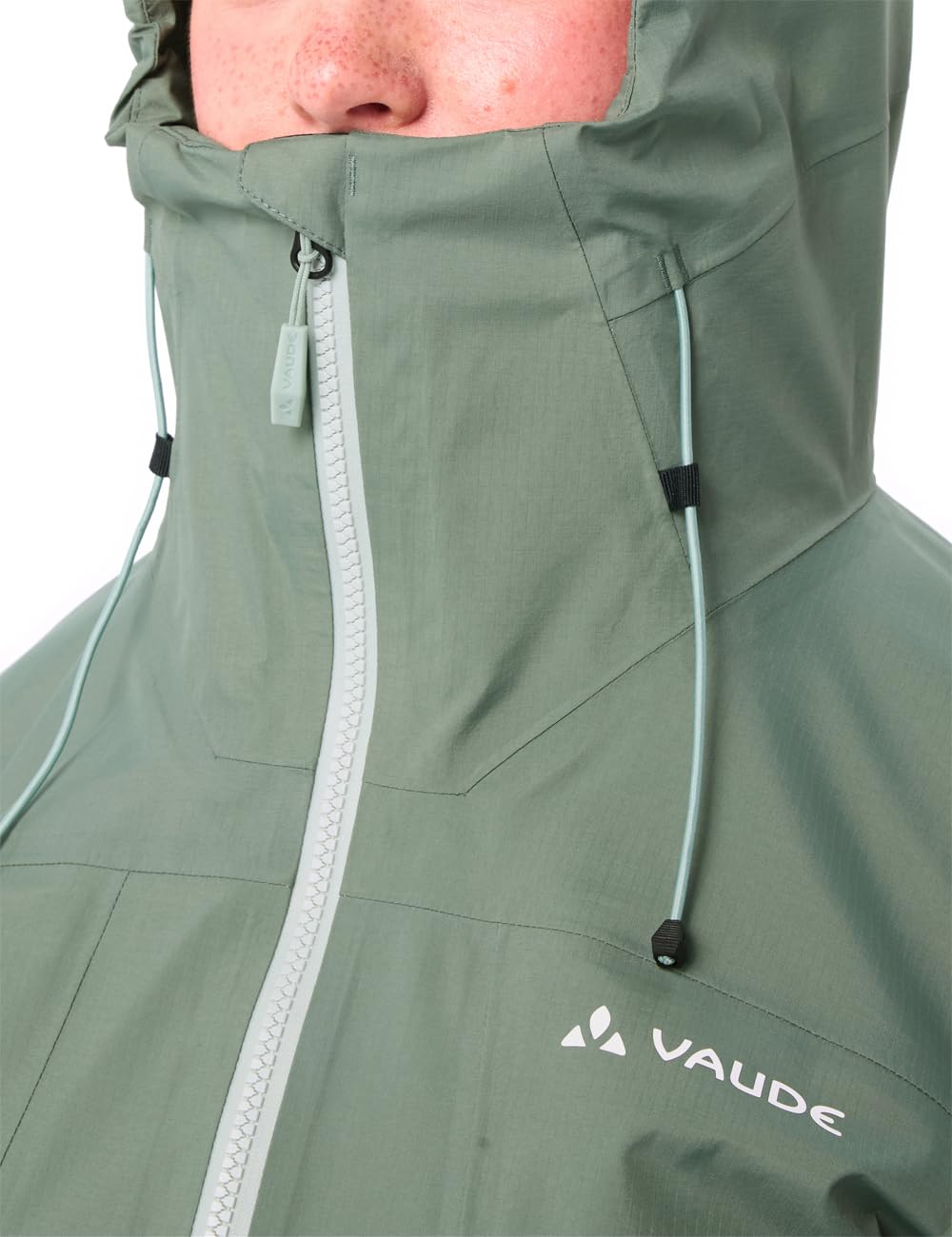 VAUDE Hardshelljacke für Alpinisten, klettergurt- und rucksackkompatibel