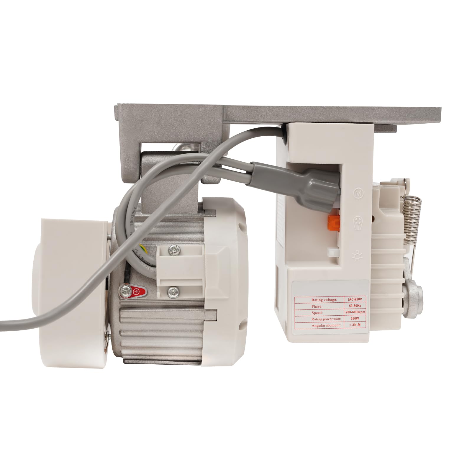 Elektrischer Nähmaschinenmotor, 220V Industrieller Nähmaschinenmotor, BüRstenloser NäHmaschine Servomotor, Einstellbare Geschwindigkeit, 200-6000rpm für Heimtextilien, industrielle Fertigung usw