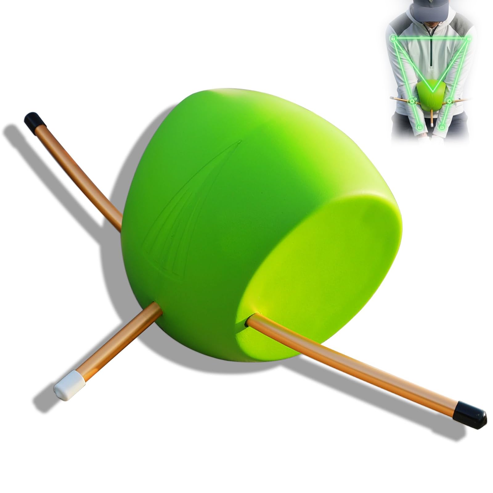 Golf Trainingshilfen, Golf Schwungtrainer Ball, Golf Schwungtrainer, Golf Training Aid, Trainingshilfe für Die Golf-Armhaltung, für Stabile Y-Form, Alle Könnensstufen, Platz, Driving Range