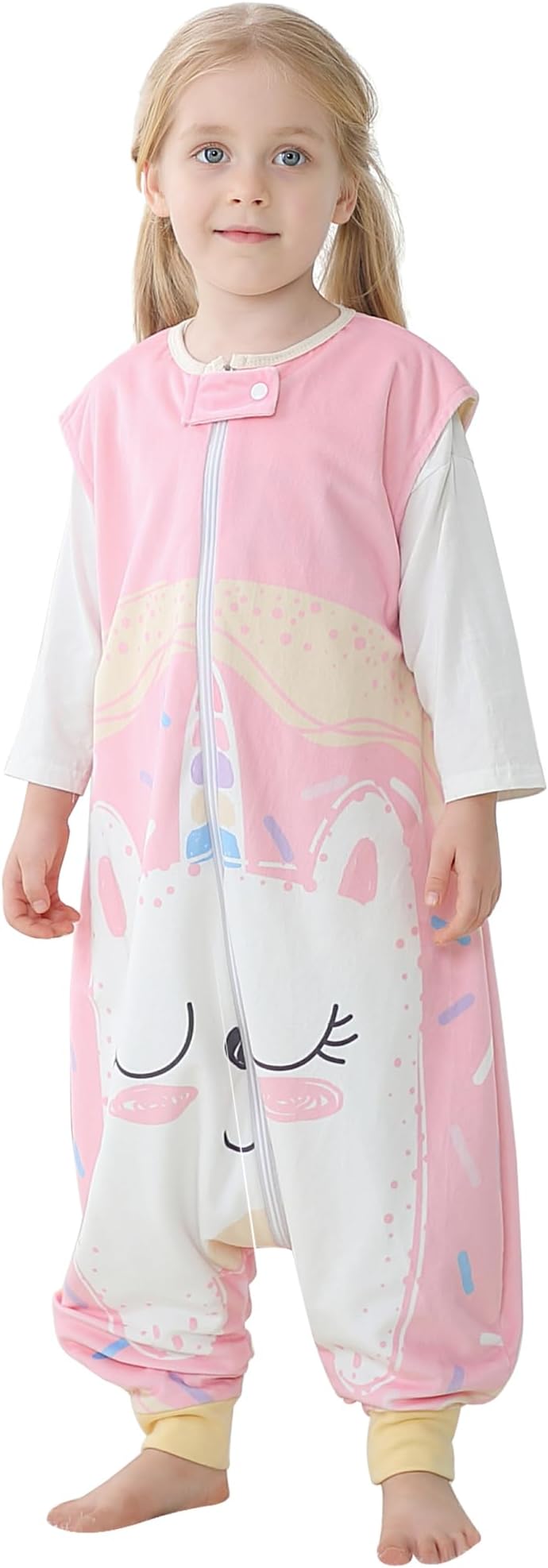 MICHLEY Toddler Wearable Blanket Sleeping Sack with Feet Infant Sleeveless