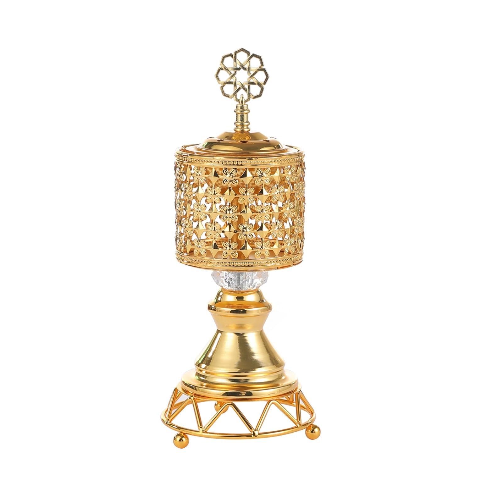 Metal Bakhoor Incense Burner – Charcoal Holder for Frankincense, Spa Aromatherapy, Office & Home Decor