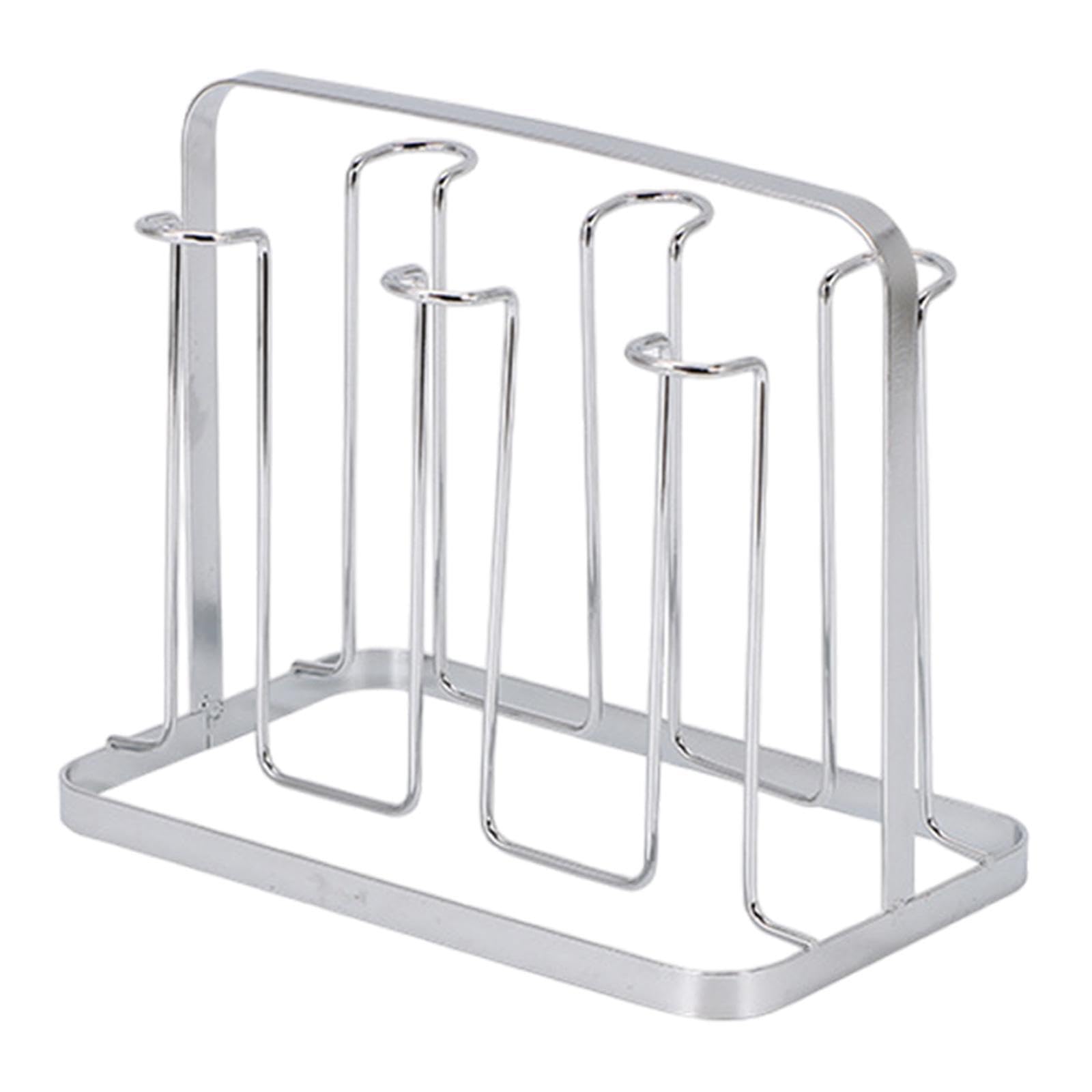 Yixannx Silver Iron Mug Holder Cup Rack Is Elegant Solution For Organized Storage And Easy Access To Coffee Cup Holder For Countertop Storage Rack, 215X135 X180mm