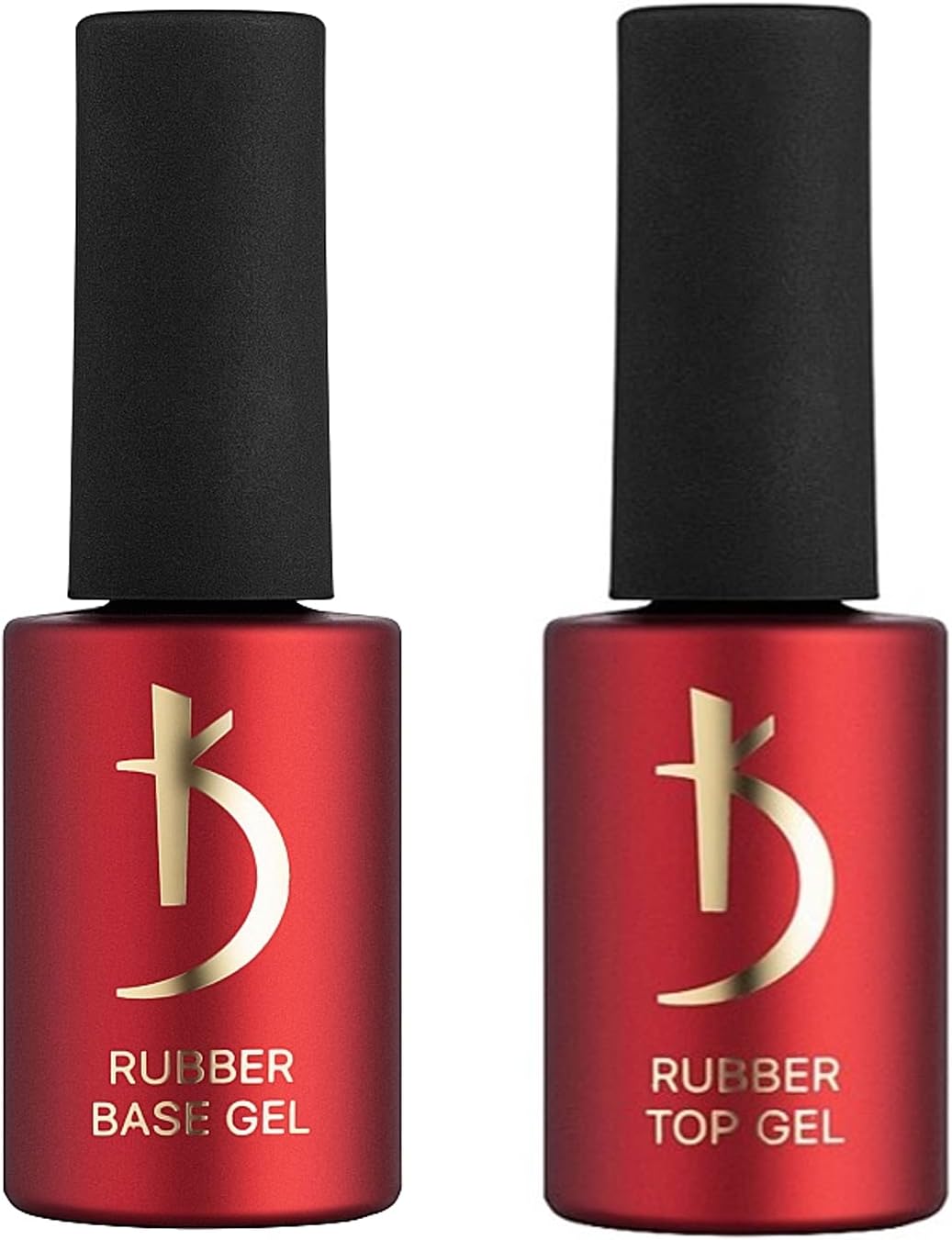 Professional Rubber Top & Base Gel Set By Kodi | 15ml 0.5 oz | Soak Off, Polish Fingernails Coat Kit | For Long Lasting Nails Layer | Easy To Use, Non-Toxic & Scentless | Cure Under LED Or UV Lamp