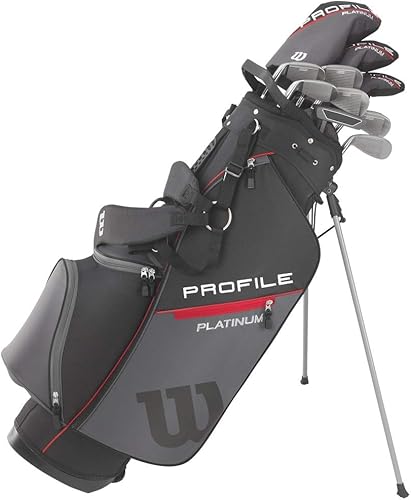 WILSON Mens Profile Platinum Complete Golf Club Package Set - Right Handeded Stand Bag
