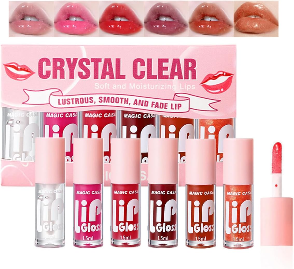 Lip Stain Lip Oil Plumping Lip Tint Moisturizing Lip Gloss, Transparent Lip Balm Care Stick Nourishing Repairing Non-sticky, Moisture&Lighten Lip Lines