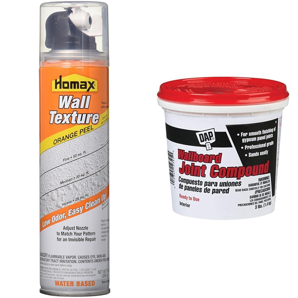 Homax 4091 Drywall Spray Texture Water-Base, 10-Ounce White & Dap