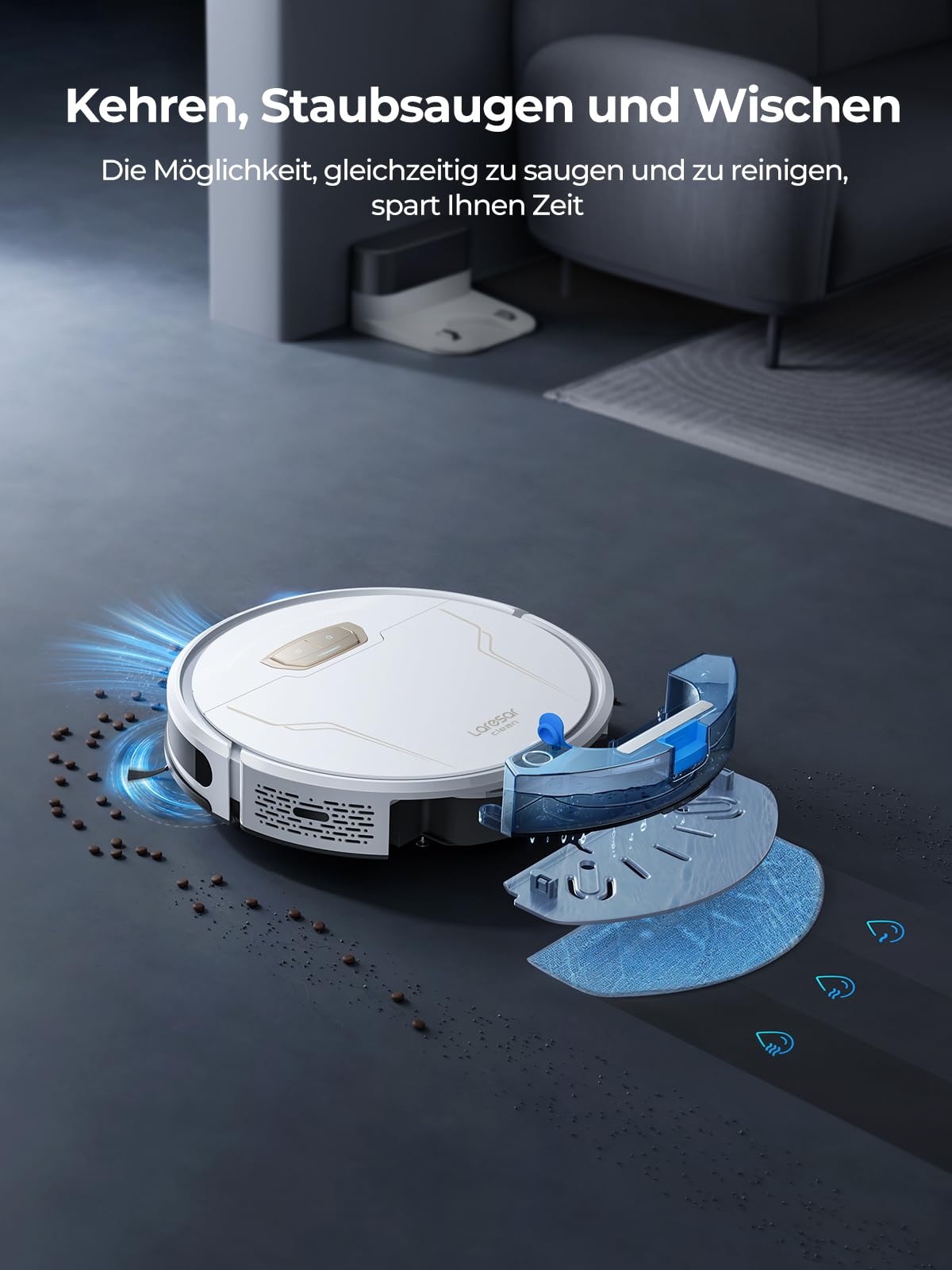 Kit Accessori Ricambio Per Robot Aspirapolvere Laresar Grande 1 – 4 Spazzole + Filtri + Panni