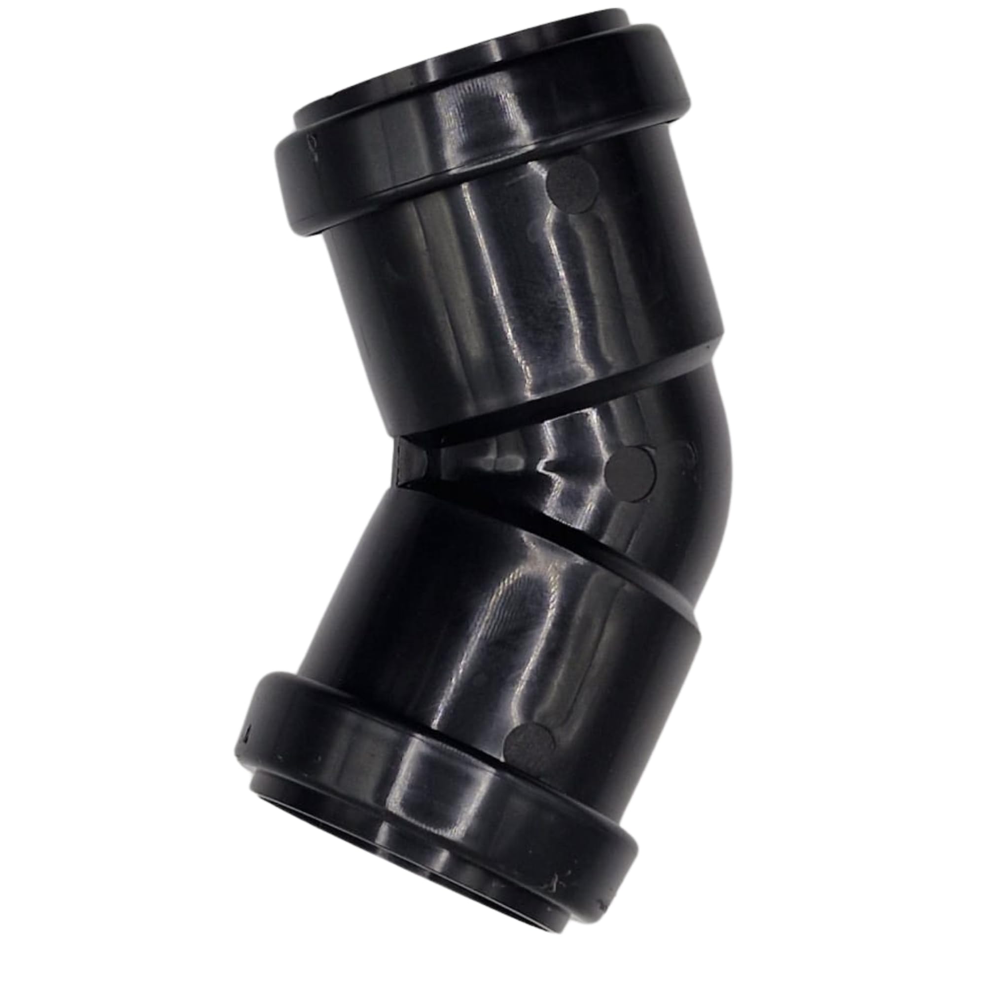 SHMOX 45 Degree Solvent Waste Obtuse Bend- 40mm Waste Pipes and Fittings, Black