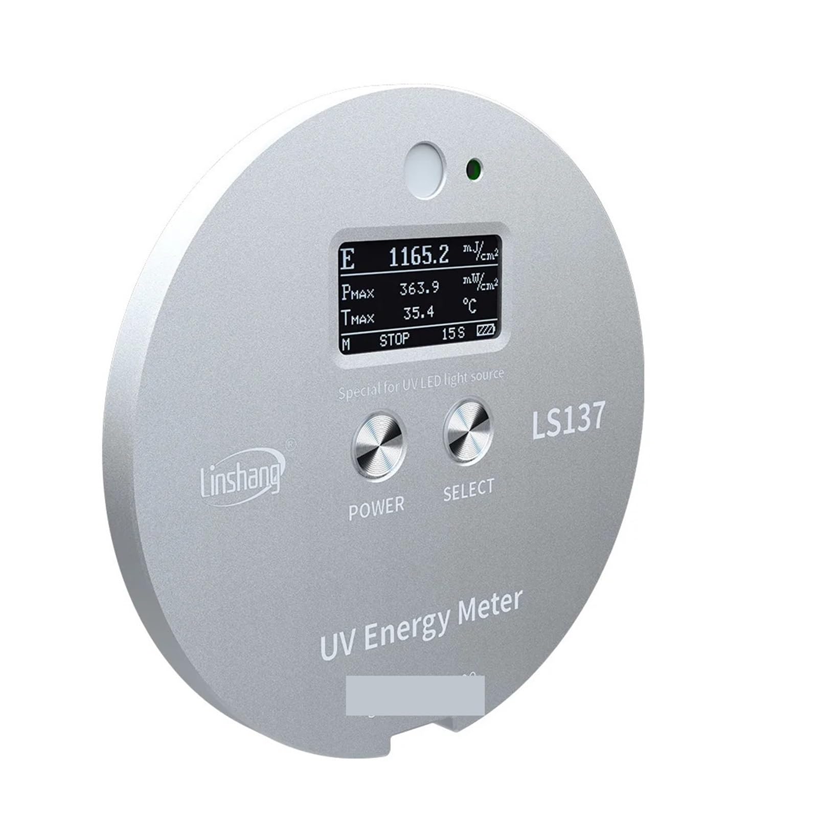 Tint Meter, Uv Energy Meter Radiometer, UVA LED Light Sources 137 Measure Energy, Power and Temperature Ultra-Small Size High Precision