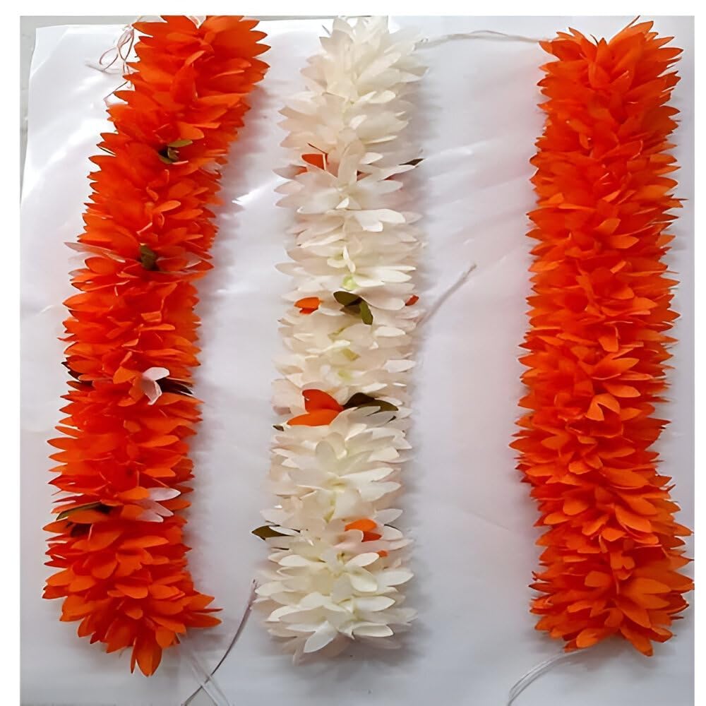 PADMAVATHI ENTERPRISES PE - Classical Dance Artificial Flowers, Pack of 3, Bharatanatyam Kuchipudi Kathakali Dance Accessories-image-9