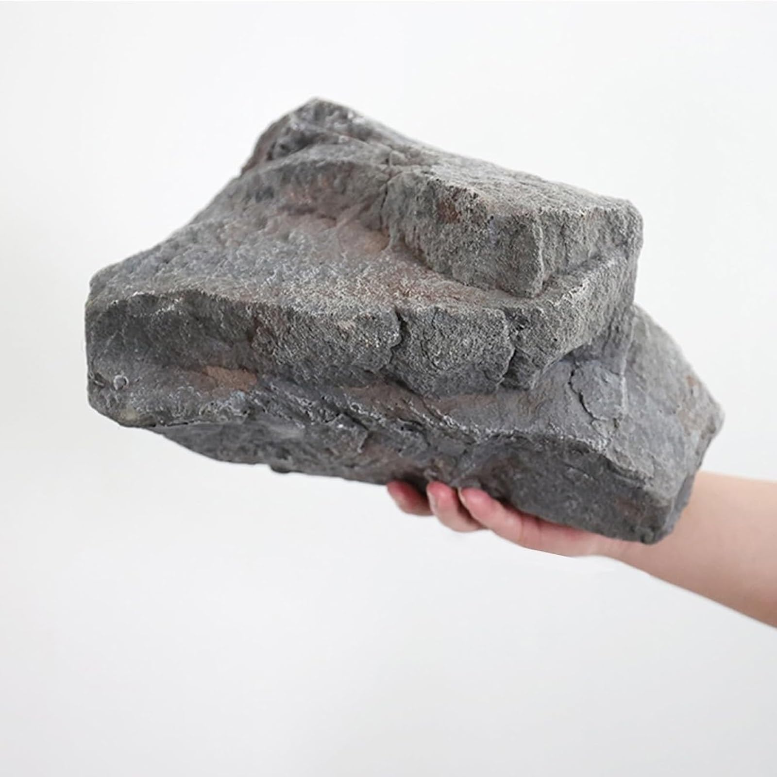Bliajkswyr Lightweight Landscape Faux Rock for Yard Decorative PU Foam Fake Rocks for Landscaping Yard Décor Weatherproof Grey Yellow Stone Not Hollow Artificial Enclosure Stone(4)