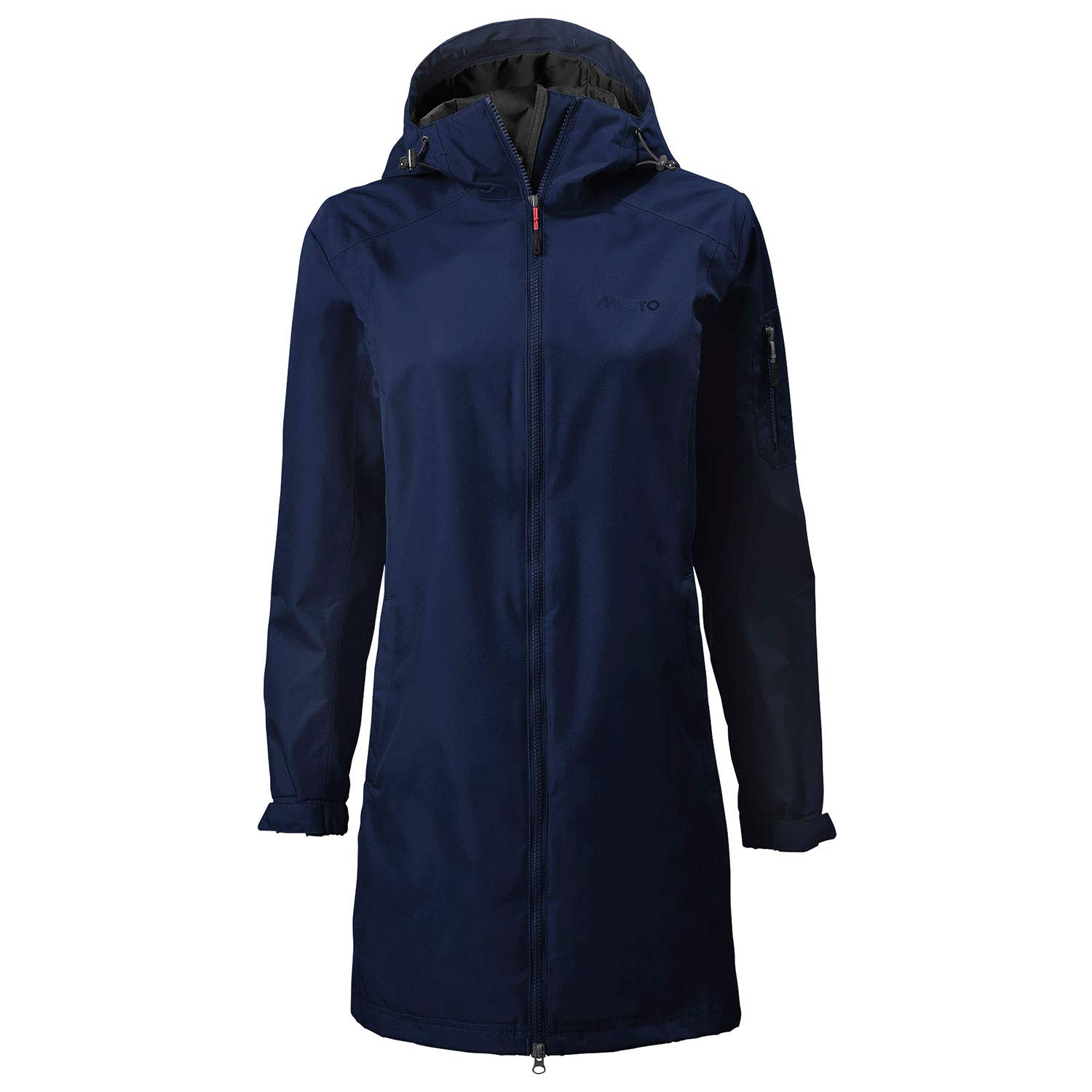 Musto Womens Sardinia Long Rain Coat Jacket - Navy - Breathable Waterproof Sprayproof