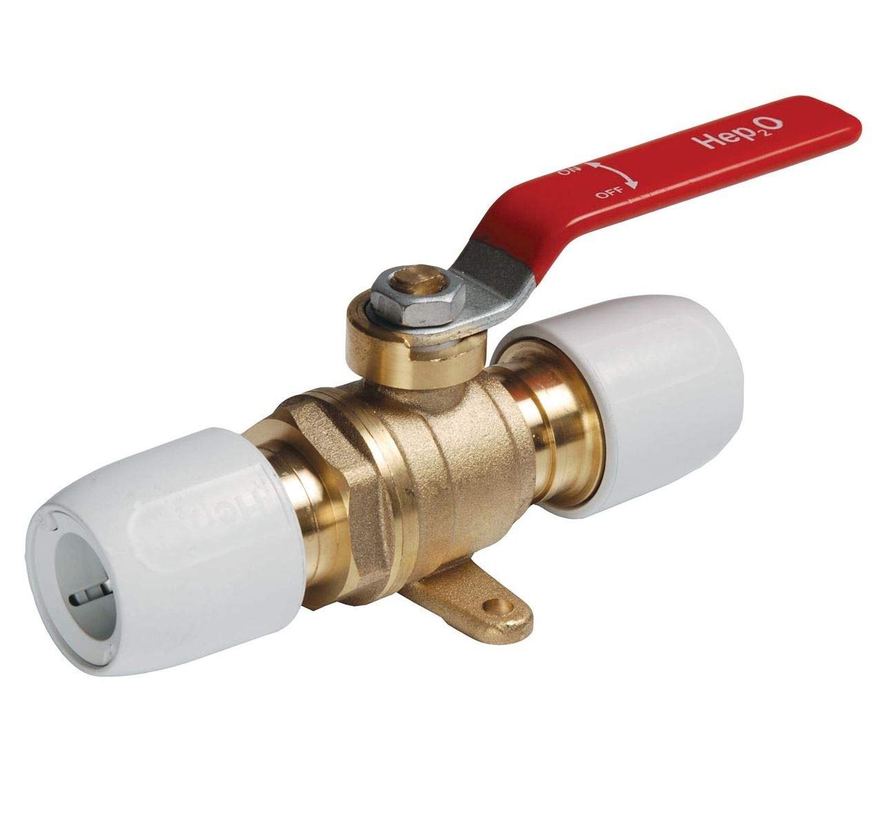 Hep2o 15Mm Hot & Cold Brass Lever Ball Valve - Pack Of 5