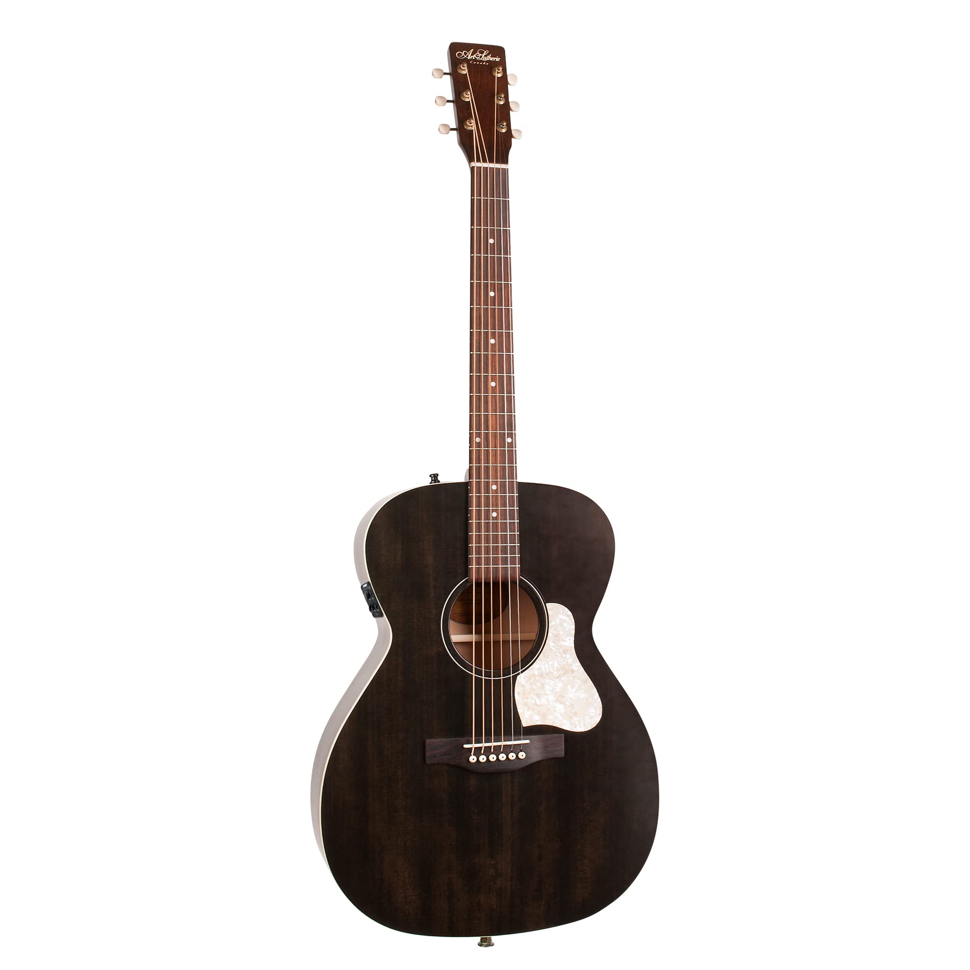 art & lutherie 6 String Acoustic Guitar, Right Hand, Faded Black, Full (051779)