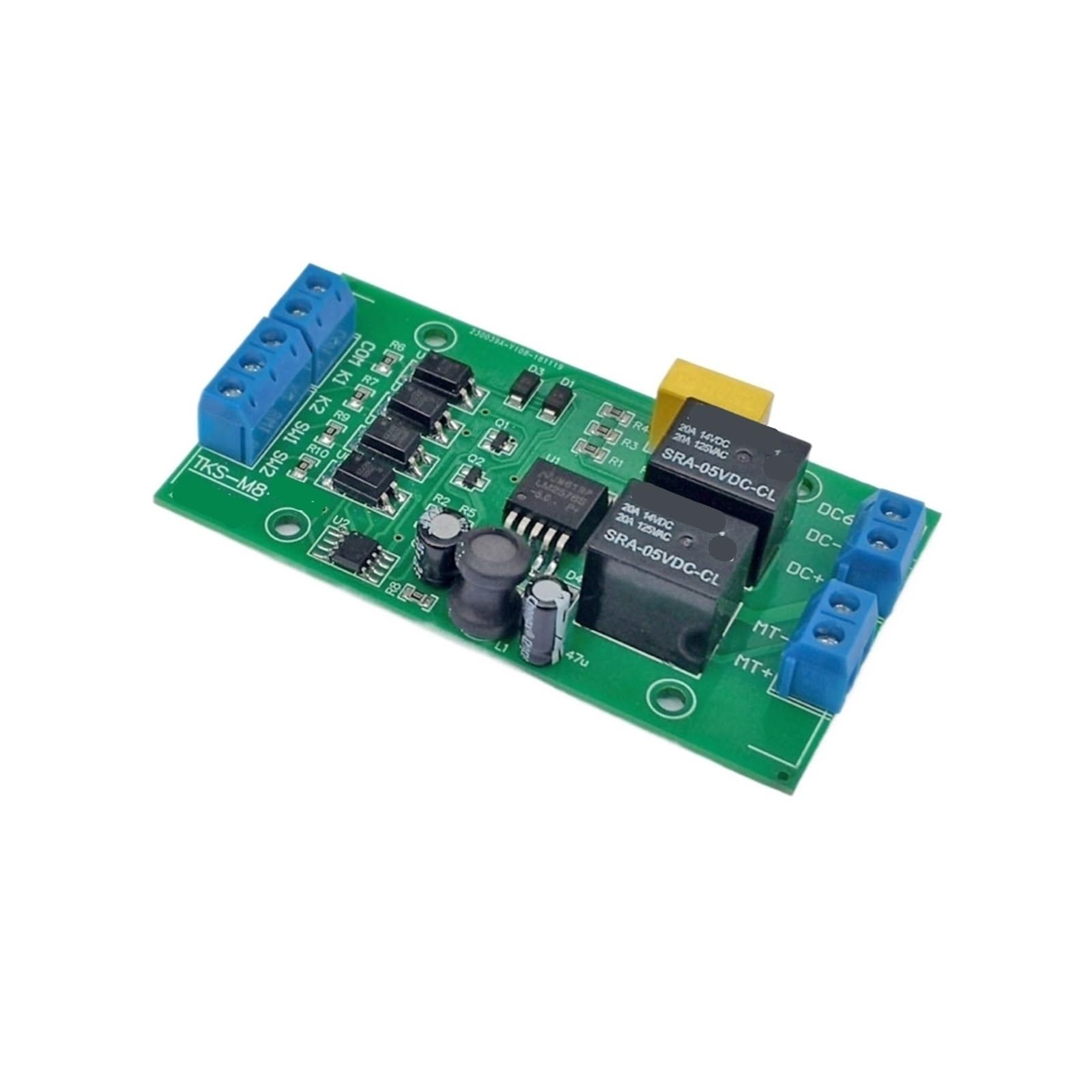Motortreiber, 2er-Pack DC 5 V 12 24 Gleichstrommotor-Vorwärts- Und Rückwärtsregler, Hochstrom Mit Begrenzungsrelais-Treiber, Aufzugssteuerplatine,Intelligente Steuerung