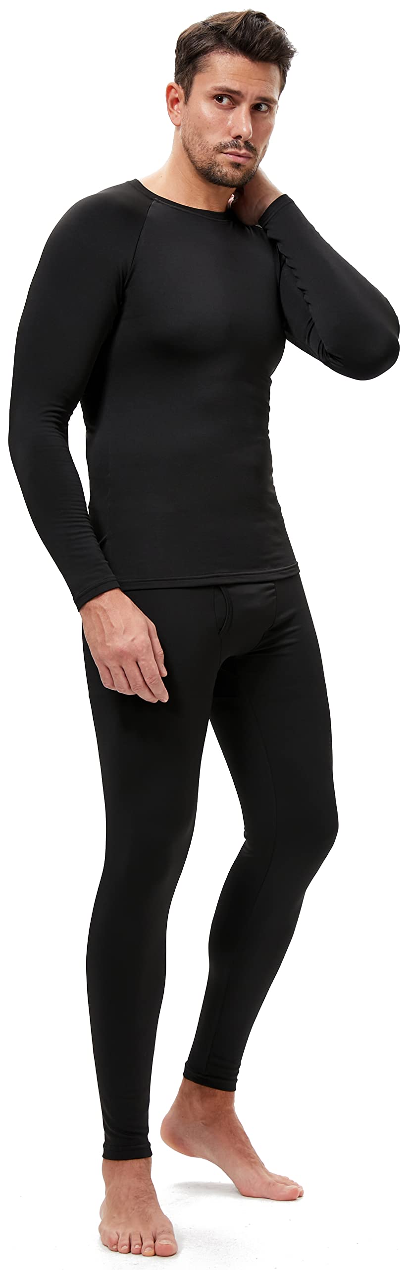 BenBoy Biancheria Intima Termica Uomo Set di Biancheria Funzionale Intima Traspirante Base Layer Invernale Termiche Abbigliamento Termico Intimo per Sci Ciclismo Corsa