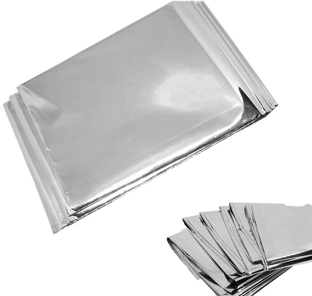 NYKKOLA Emergency Mylar Blankets - 84" X 52"(4 Pack) - Designed for NASA - Essentials for Outdoors, Hiking, Survival, Marathons or First Aid
