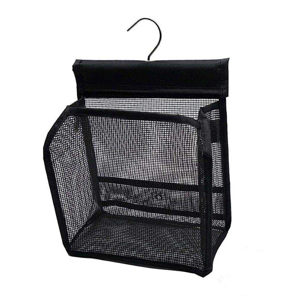 iplusmile Cestino Portaoggetti Doccia 3 Pezzi in Pvc Nero per Bagno | Struttura Collegabile, Interno Profondo, per Accessori Doccia, Adatto a Viaggio e Uso Quotidiano