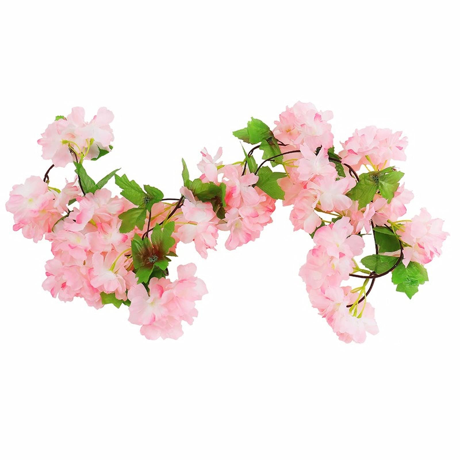 SBJKLYRN Simulated flowers, 2. 2m Long Artificial Cherry Blossoms Flower Fake String Vine...