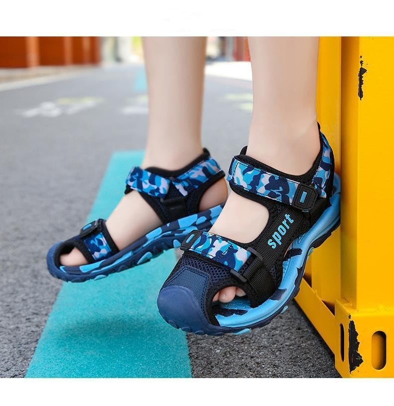 Unisex Niños Sandalias de Verano Playa para Punta Cerrado KIDS Sandalias Deportivas Playa Zapatillas de Senderismo con Punta Cerrada EU 28-40