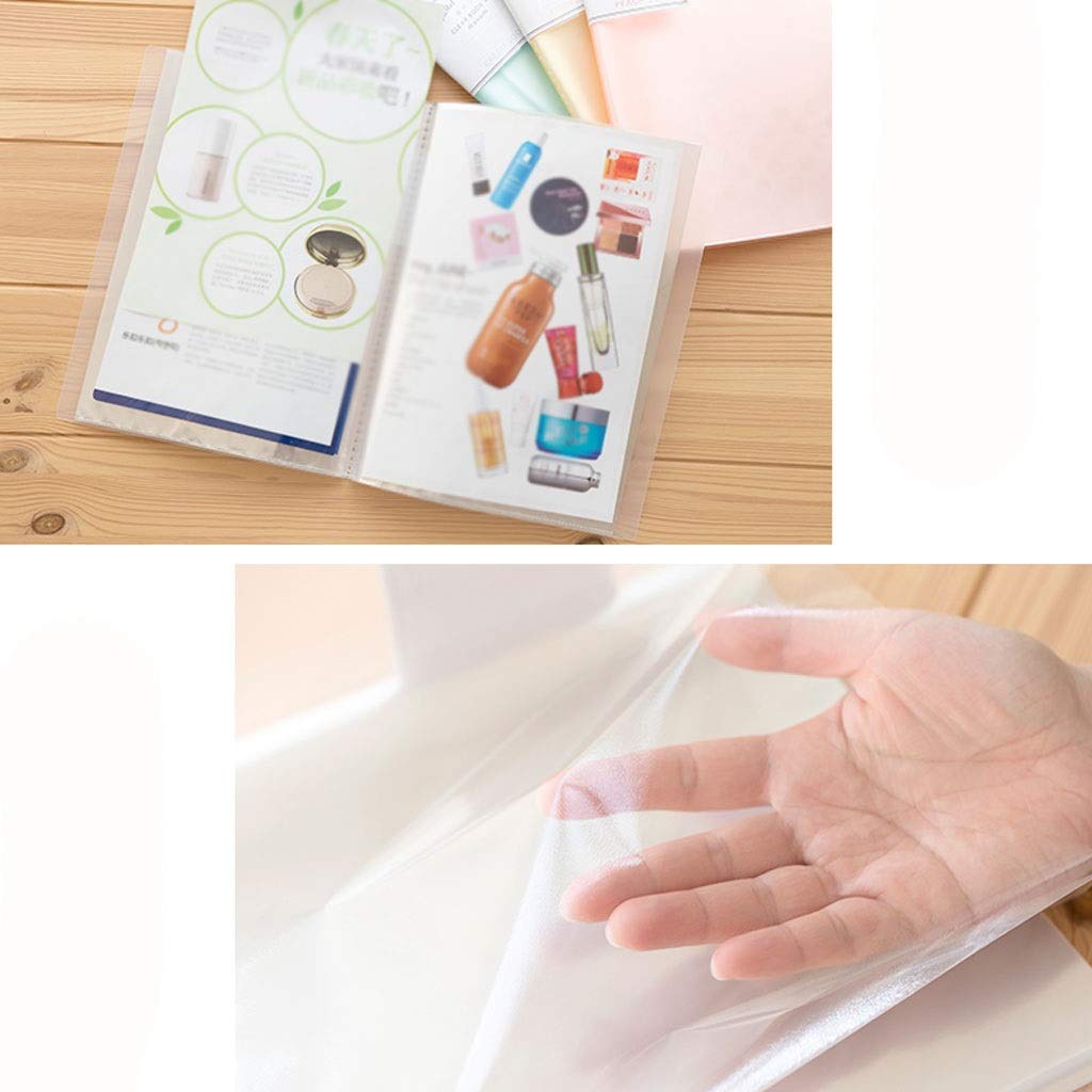 Portafoglio in plastica A4, Libro di presentazione con protezione for fogli rilegati a 10 tasche, può contenere fino a 200 pagine di carta, organizer for documenti con protezione for fogli di libri tr