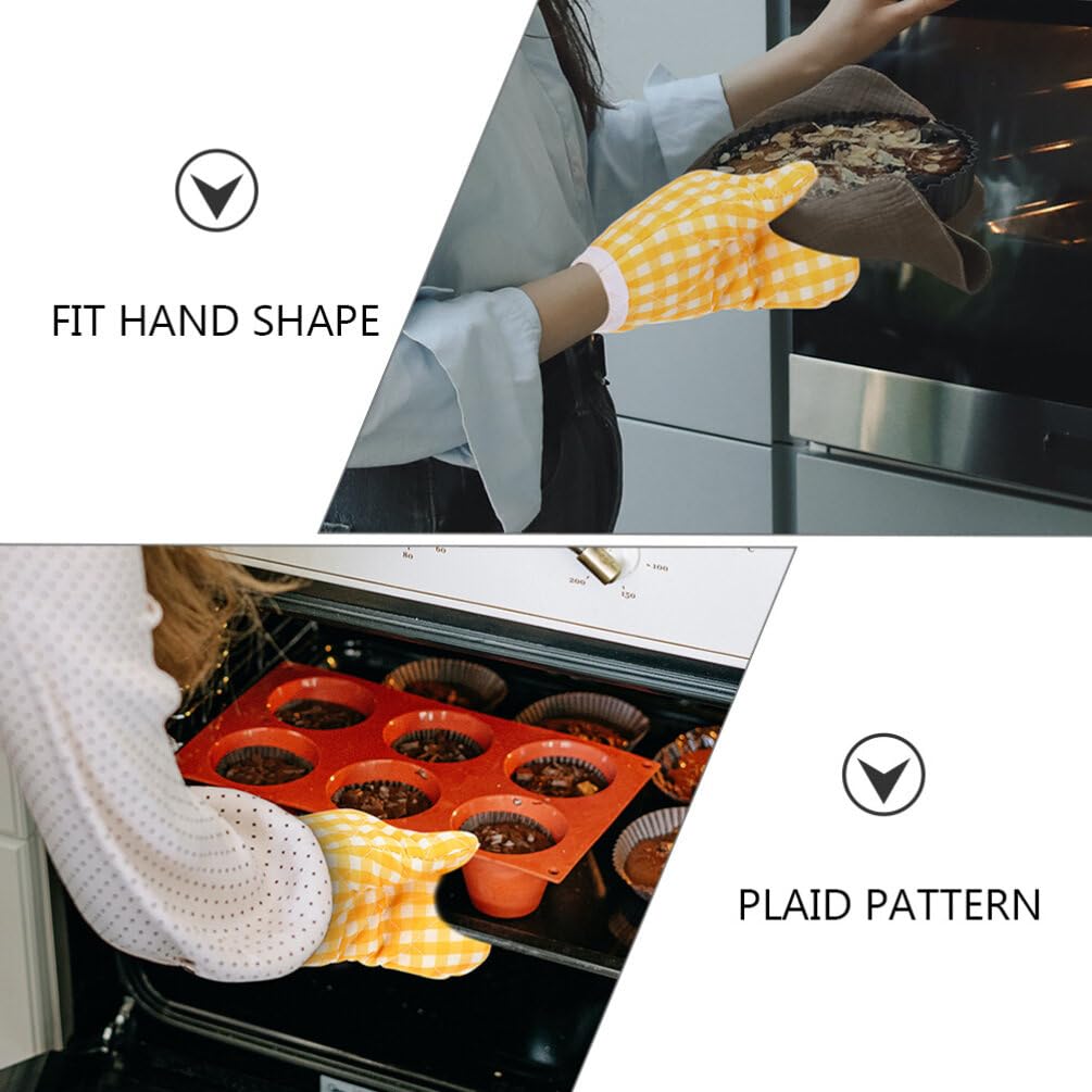 Maniques Cuisine Isolantes 2 Pièces en Polyester, Chaleur Résistante
