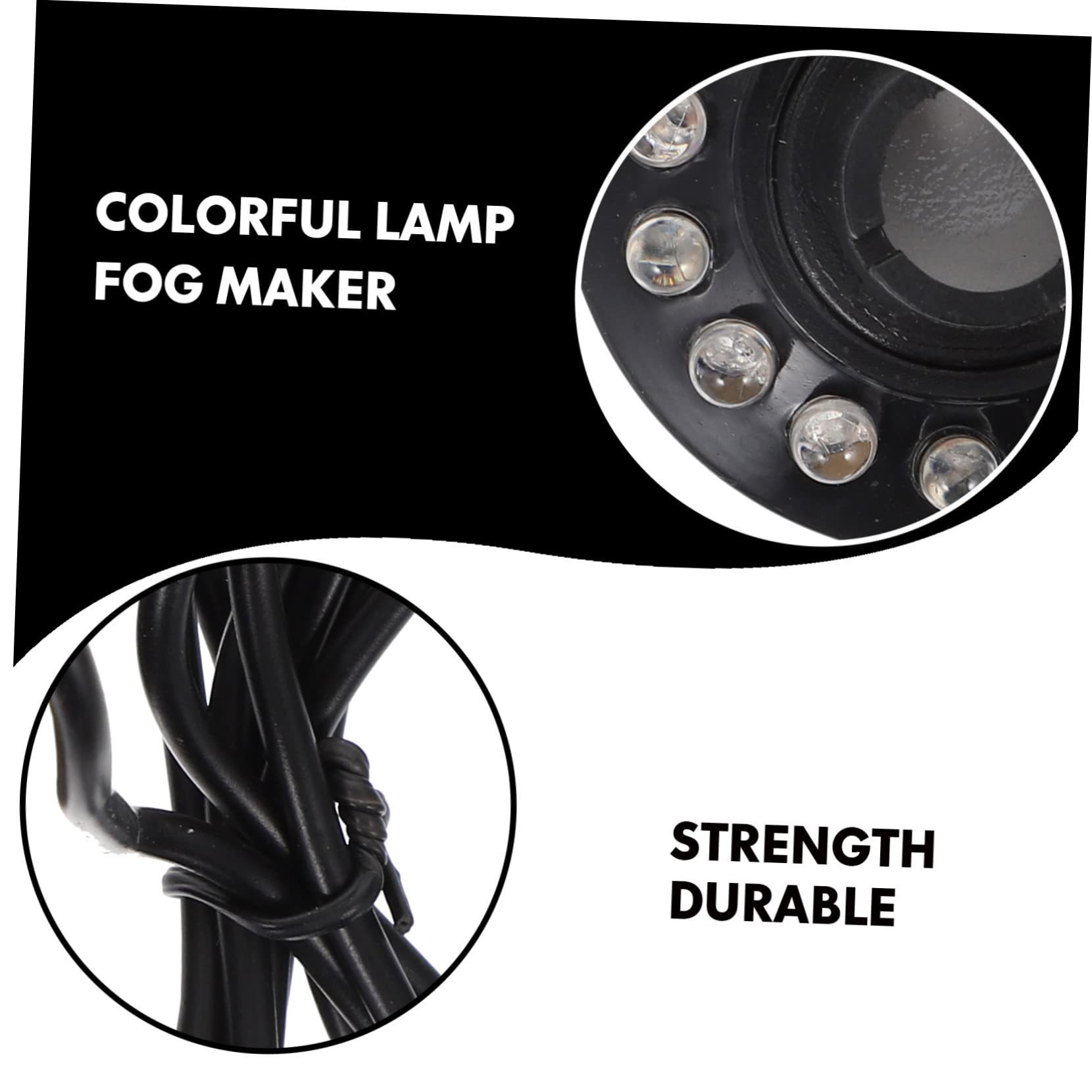 RORPOIR 6pcs Fish Tank Fog Generator Led Fog Spray for Aquariums Safe Easy Creates Stunning Mist Effects for Rockeries and Bonsai