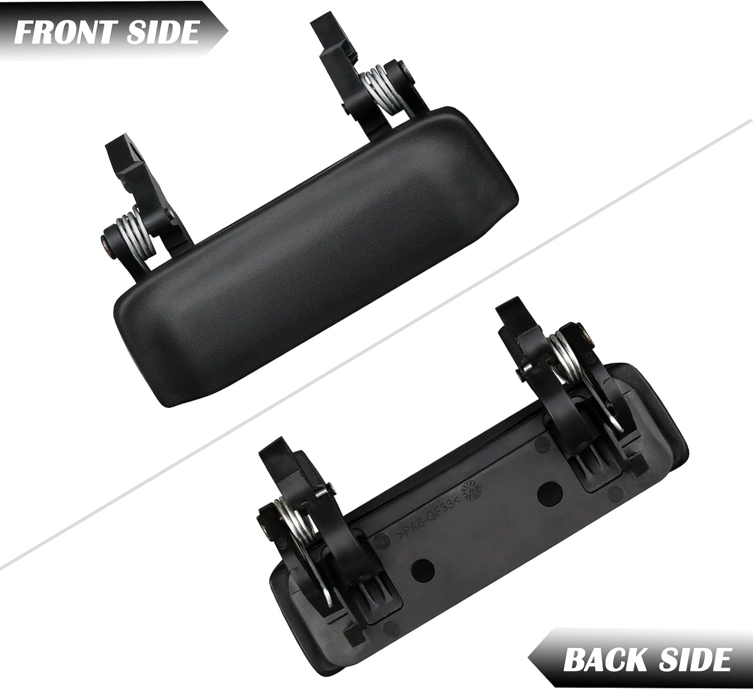 TQPONLY Outside Door Handle | Front Driver and Passenger Side Compatible with 1998-2011 Ford Ranger,2001-2010 M-azda Truck | Exterior Plastic Handle Outer Door Part (Texture Black)
