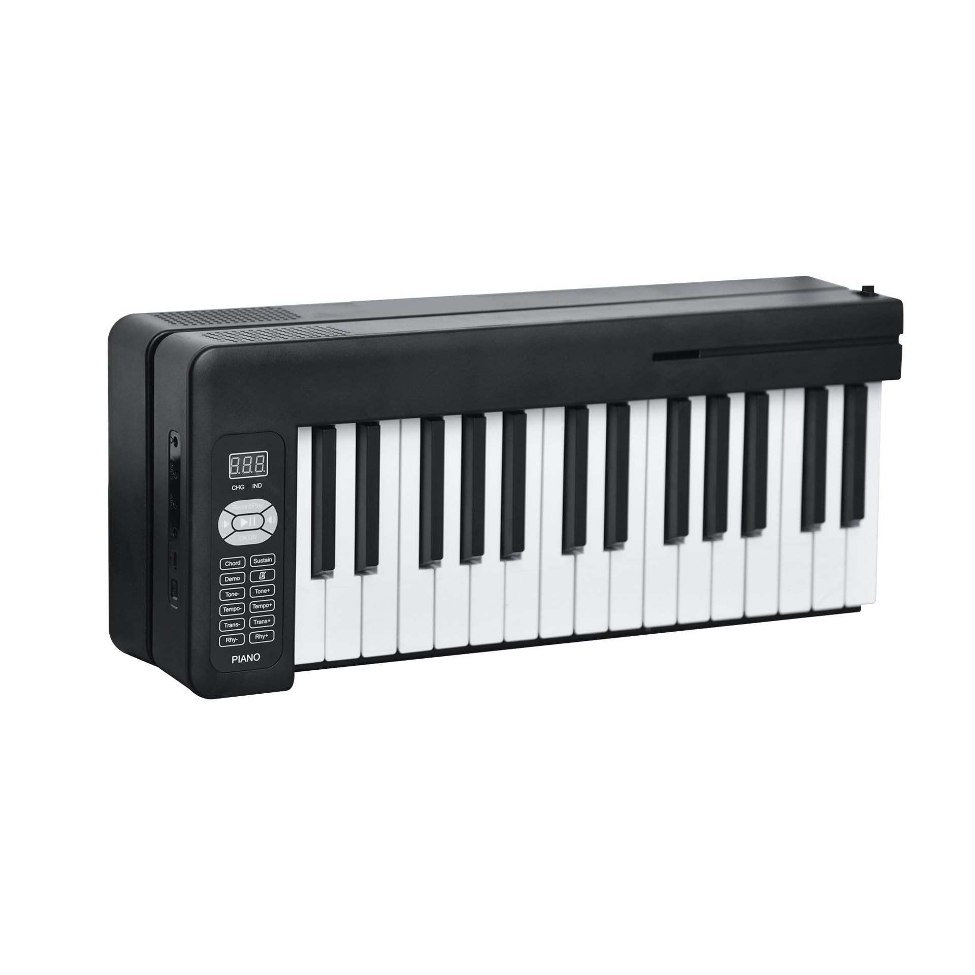 Tastiera Elettronica Professionale Il Pianoforte Elettronico Pieghevole A 61 Tasti È Portatile E Adatto Ai Principianti(Bk)