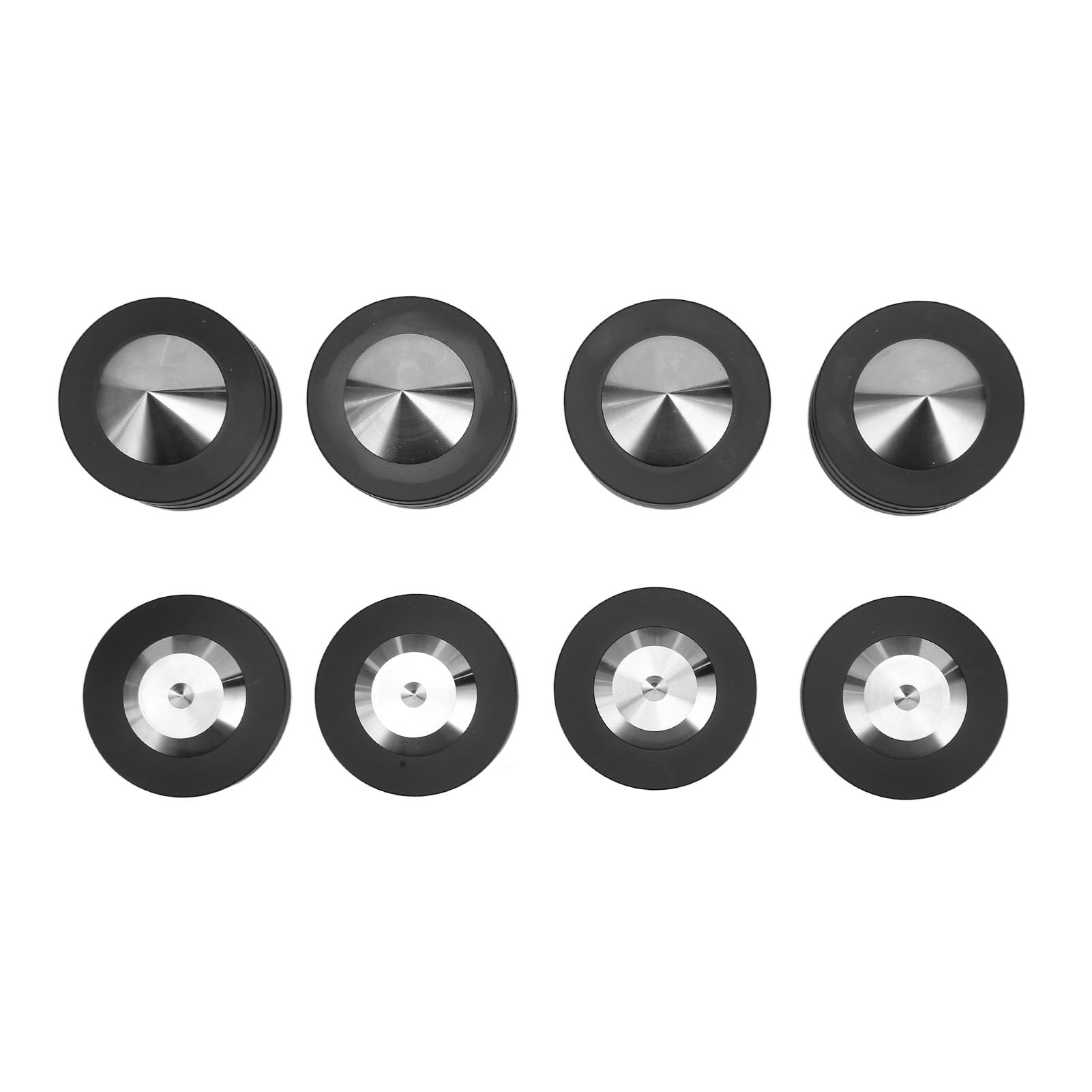 4 unidades de almohadillas aislantes con púas para altavoces, patas aislantes para giradiscos HiFi destinadas a amplificadores, reproductores de CD y DVD, y grabadoras; patas
